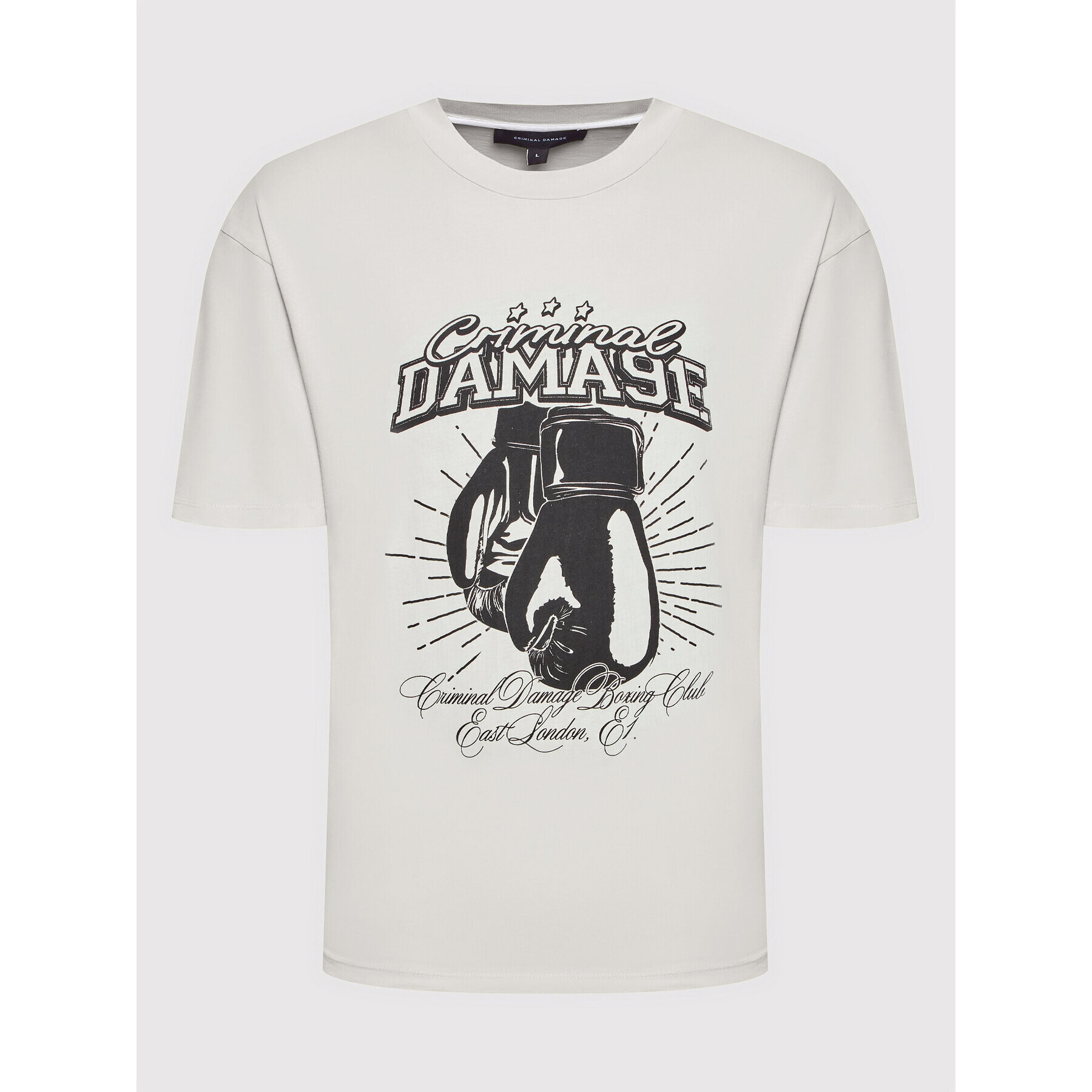 Criminal Damage T-Shirt Cd Boxing Club BCTOF22 Šedá Regular Fit - Pepit.cz