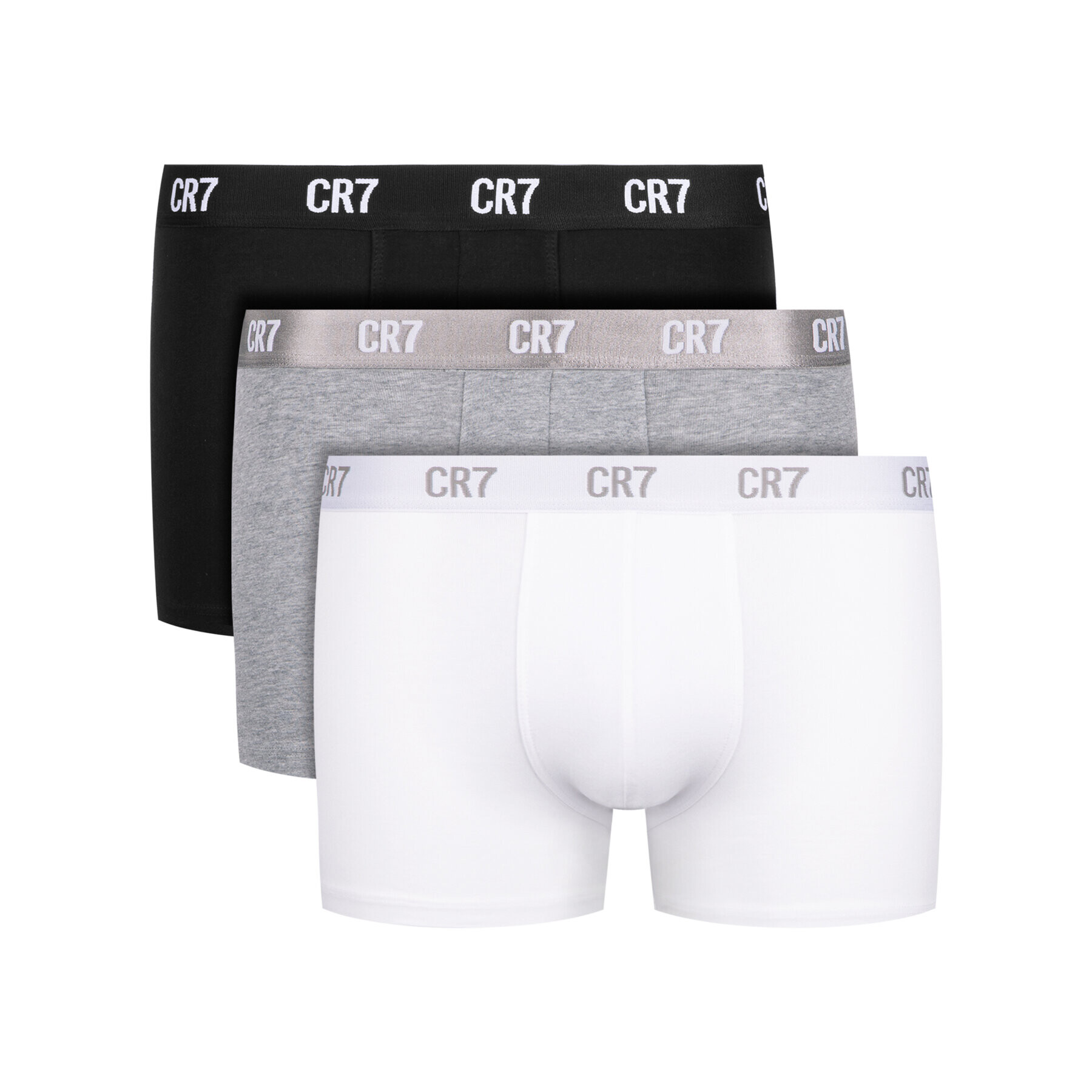 Cristiano Ronaldo CR7 Sada 3 kusů boxerek Basic Trunk 3Pack 8100-49-633 Bílá - Pepit.cz