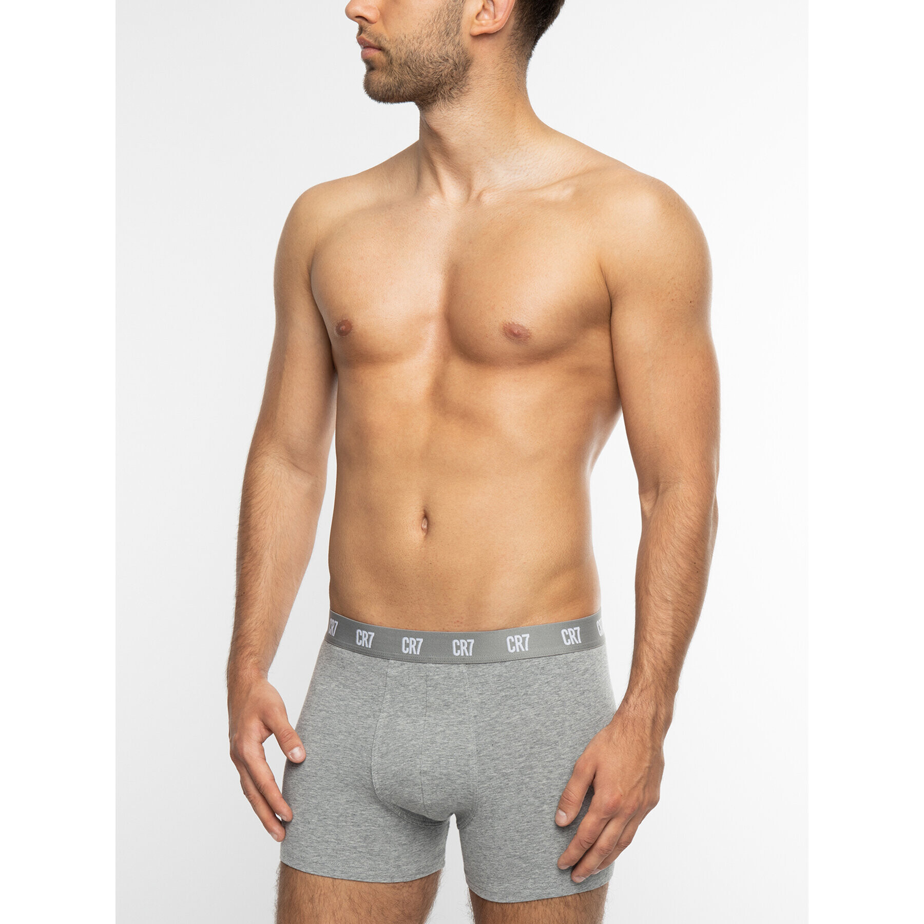 Cristiano Ronaldo CR7 Sada 3 kusů boxerek Basic Trunk 3Pack 8100-49-633 Bílá - Pepit.cz