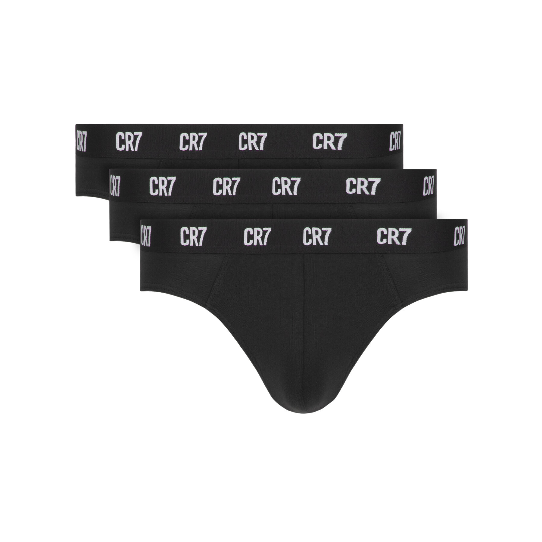 Cristiano Ronaldo CR7 Sada 3 kusů slipů Main Basic Brief 3-Pack 8100-66-900 Černá - Pepit.cz