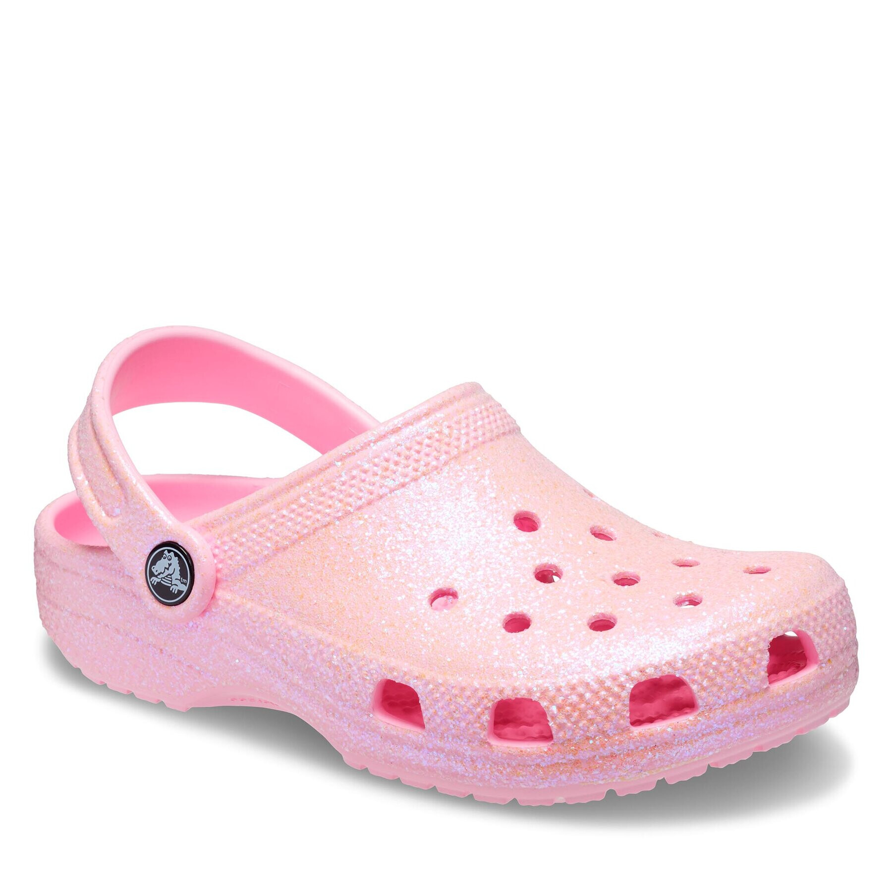 Crocs Dřeváky Classic Glitter Clog K 206993 Růžová - Pepit.cz