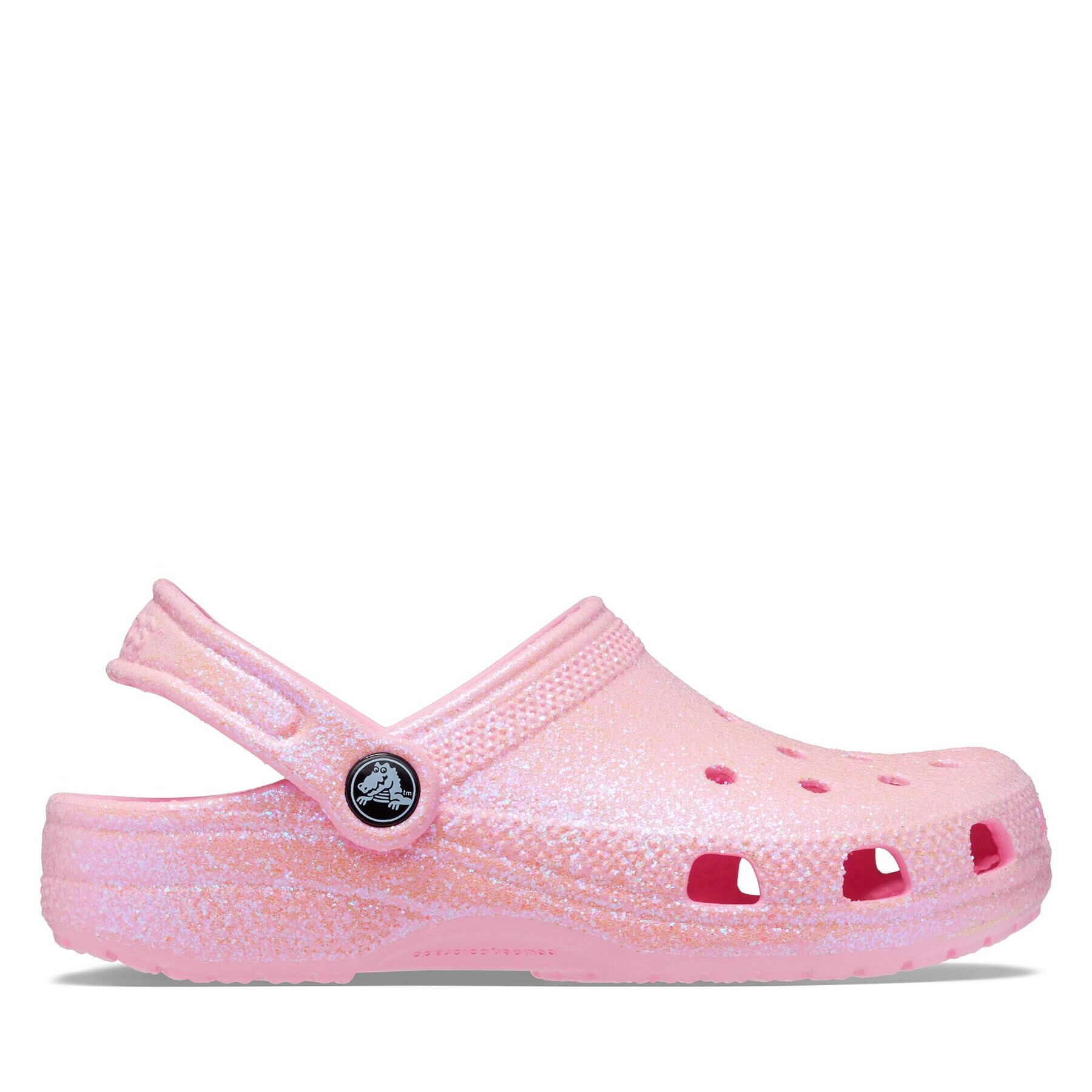 Crocs Dřeváky Classic Glitter Clog K 206993 Růžová - Pepit.cz