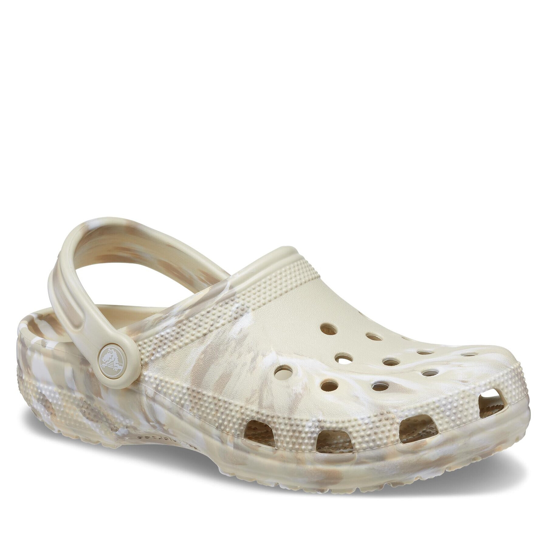 Crocs Dřeváky Classic Marbled Clog 206867 Béžová - Pepit.cz