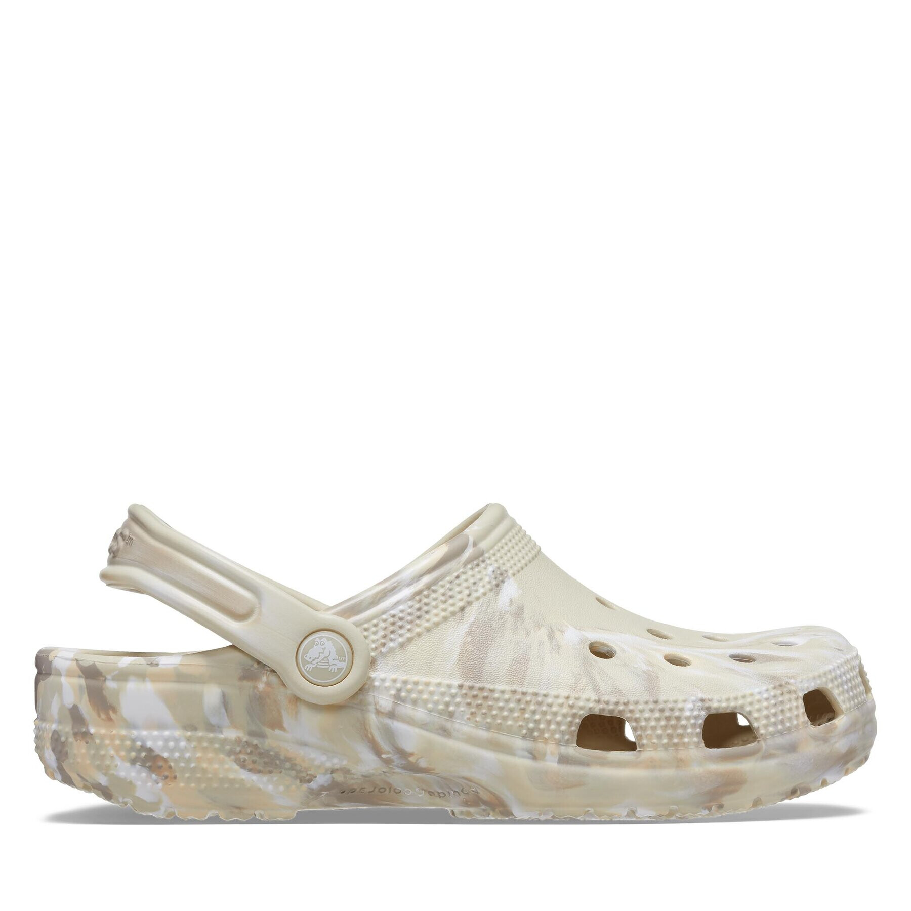 Crocs Dřeváky Classic Marbled Clog 206867 Béžová - Pepit.cz