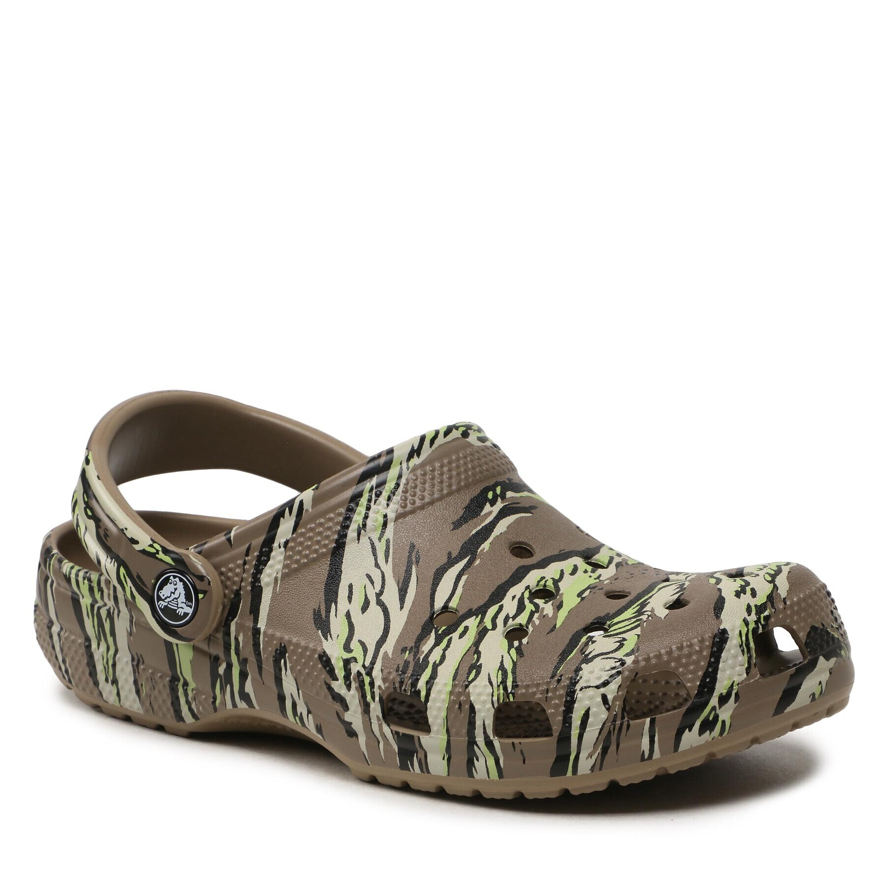 Crocs Dřeváky Classic Printed Camo Clog 206454 Khaki - Pepit.cz