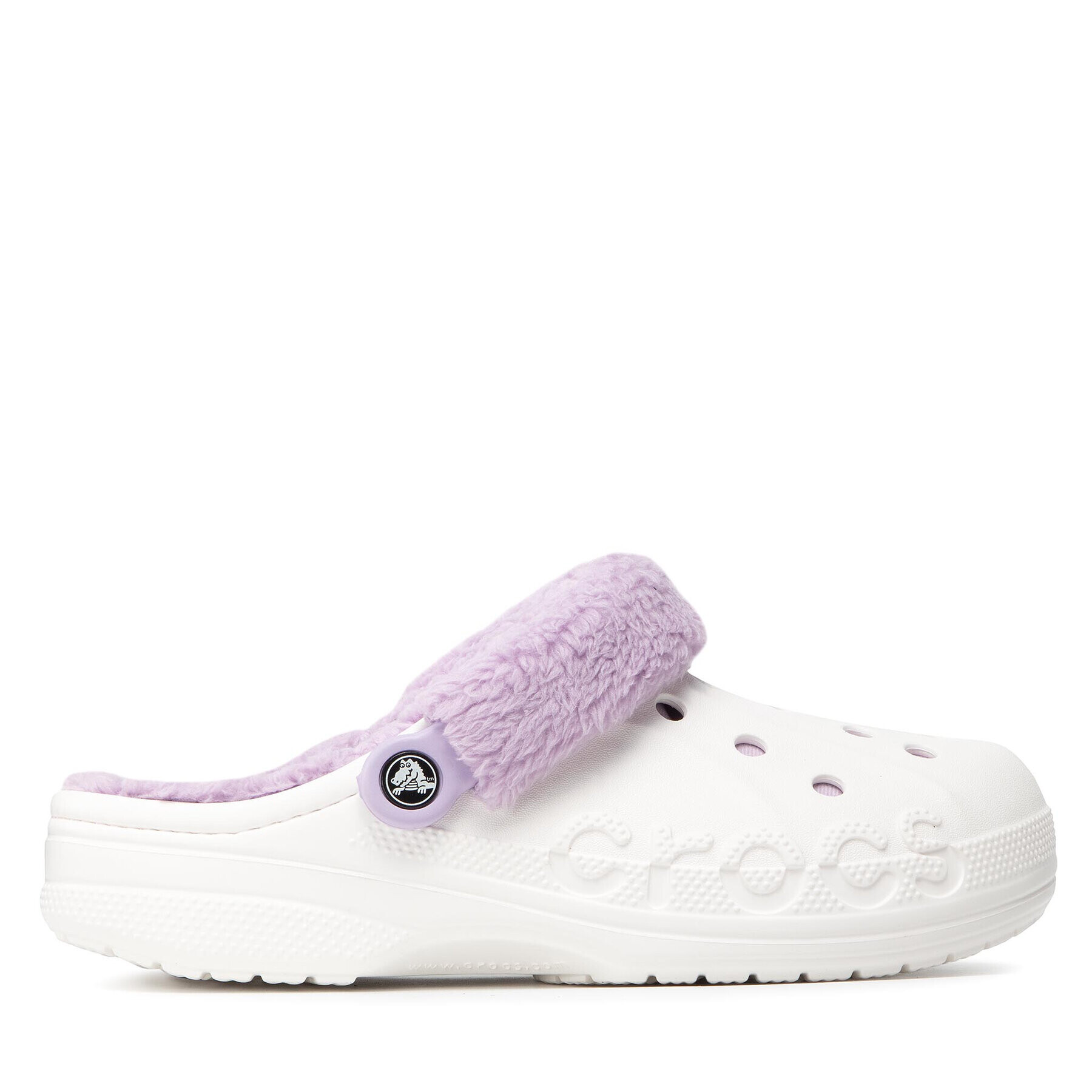 Crocs Nazouváky Baya Lined Fuzz Strap Clog 206633 Bílá - Pepit.cz