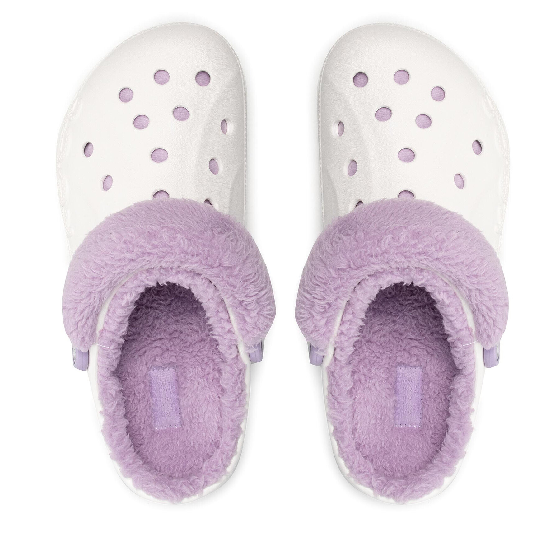 Crocs Nazouváky Baya Lined Fuzz Strap Clog 206633 Bílá - Pepit.cz