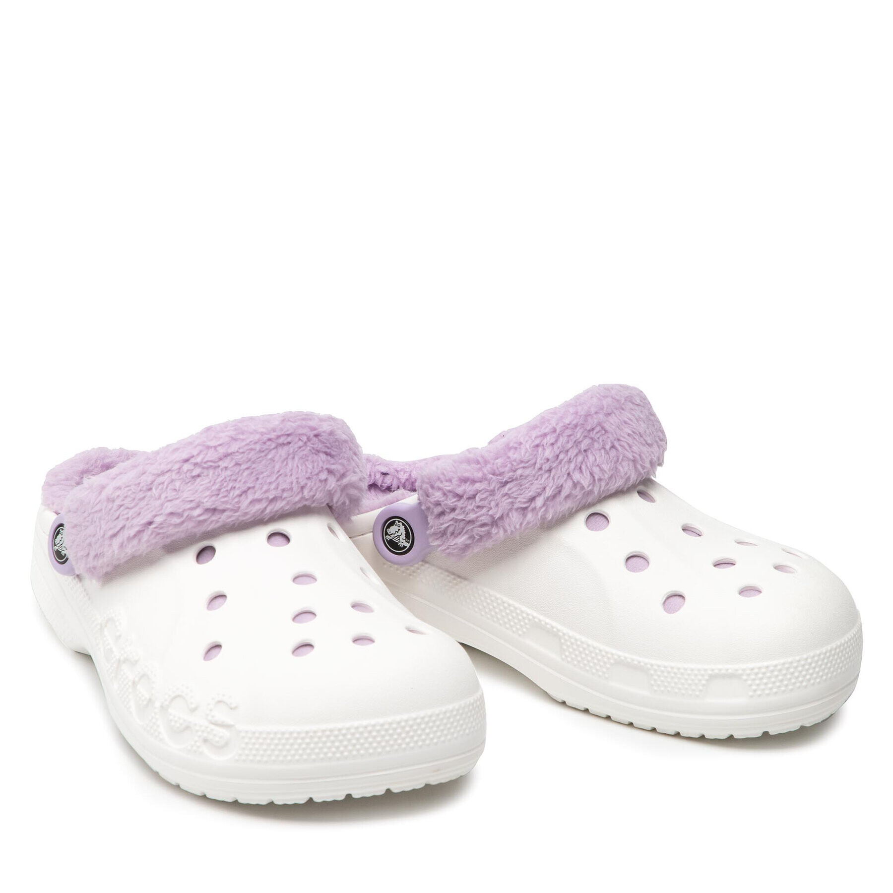 Crocs Nazouváky Baya Lined Fuzz Strap Clog 206633 Bílá - Pepit.cz