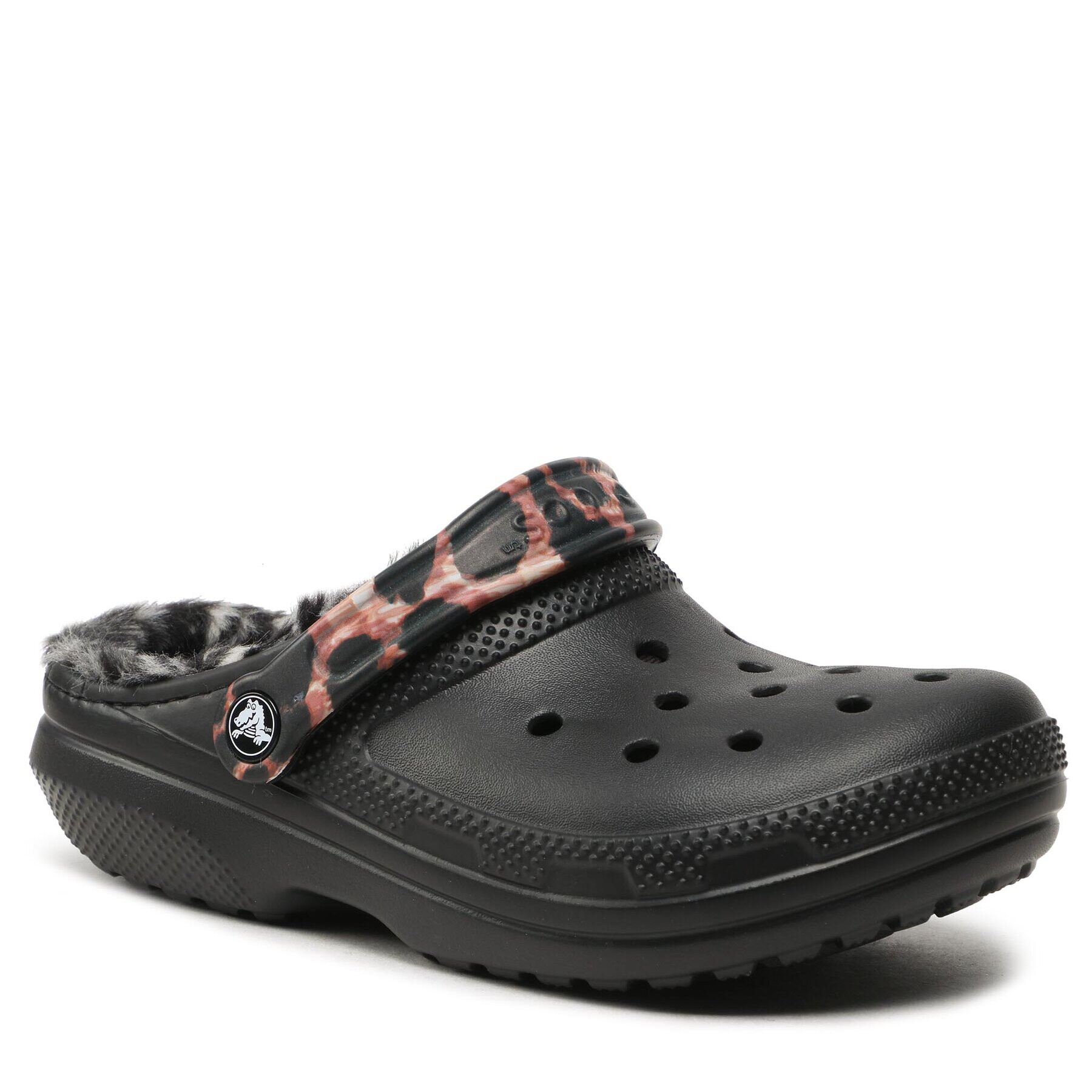 Crocs Nazouváky Classic Lined Animal Remix Clog 207842 Černá - Pepit.cz