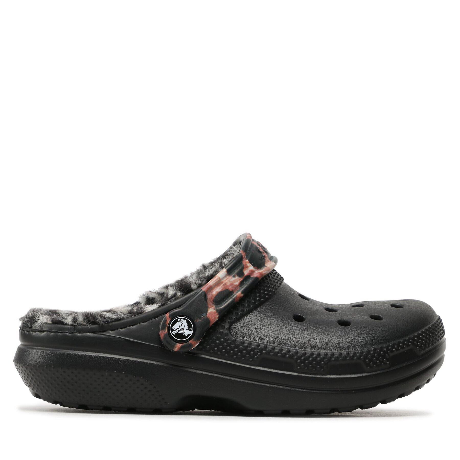 Crocs Nazouváky Classic Lined Animal Remix Clog 207842 Černá - Pepit.cz