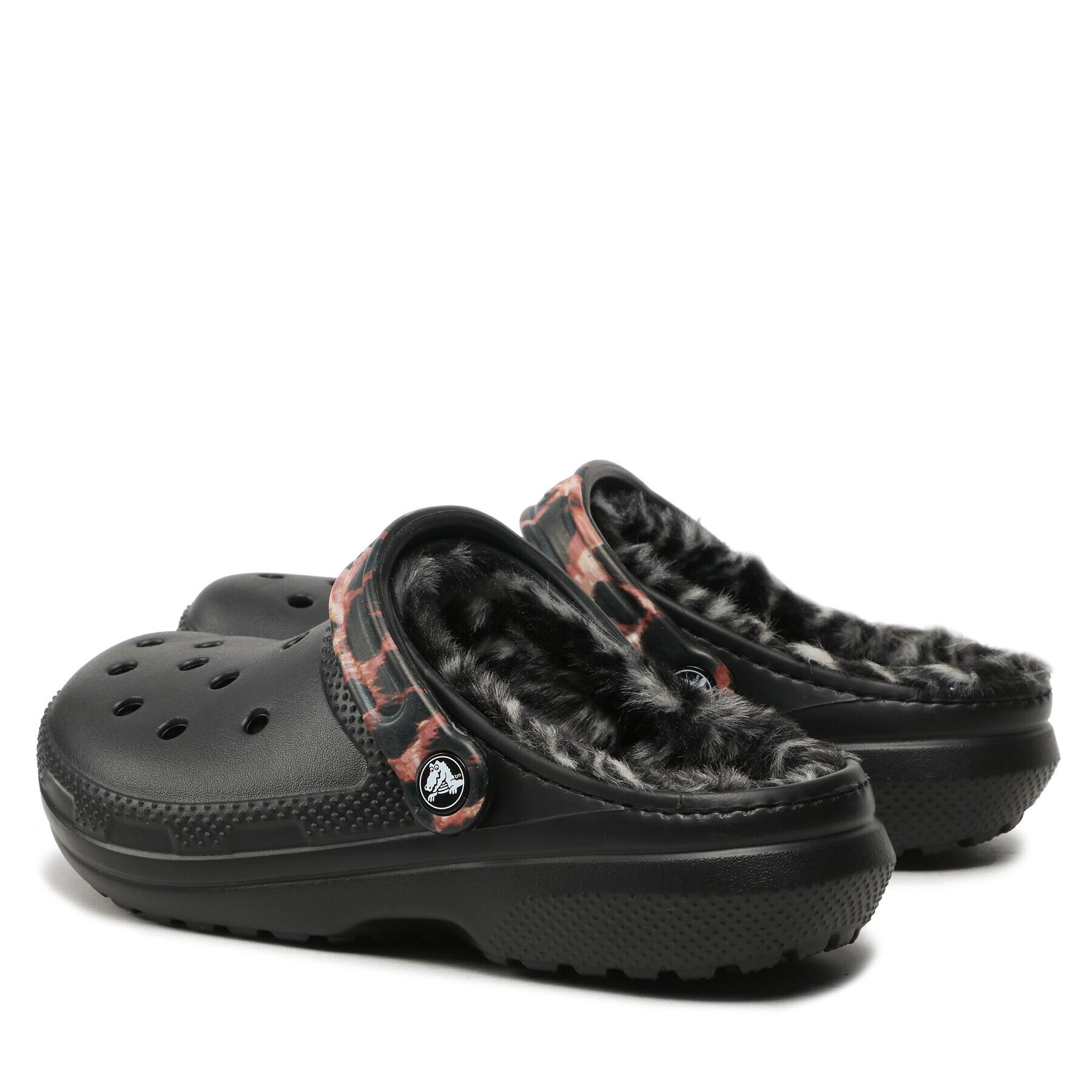 Crocs Nazouváky Classic Lined Animal Remix Clog 207842 Černá - Pepit.cz