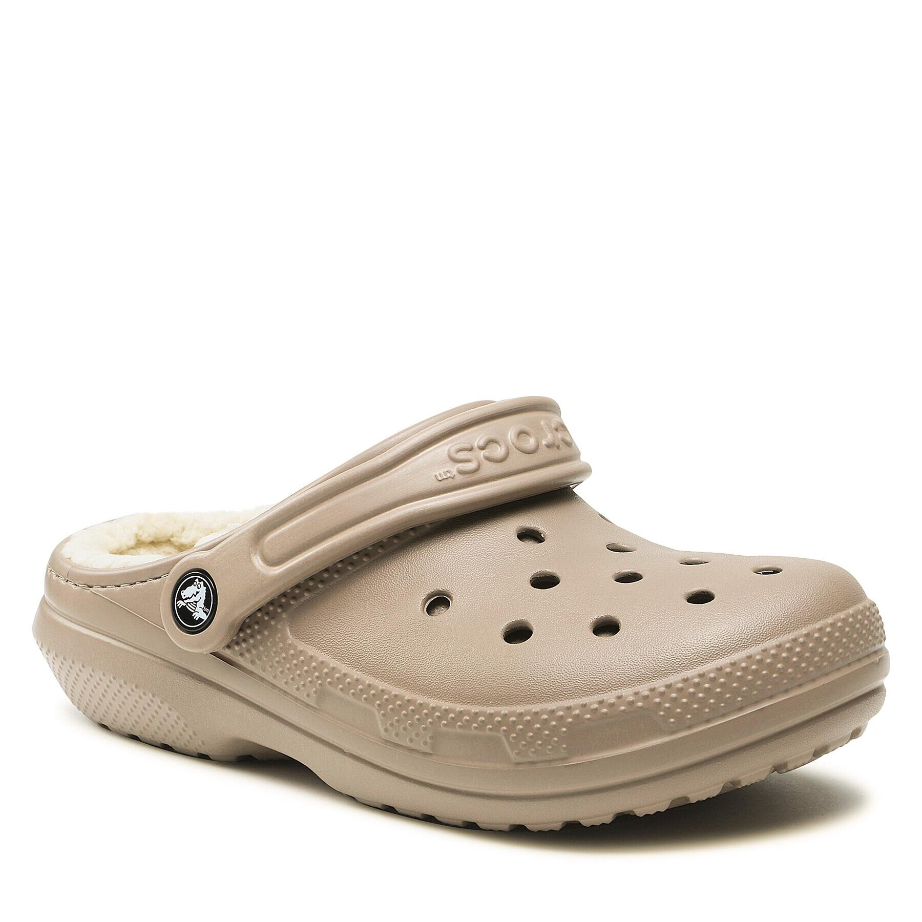 Crocs Nazouváky Classic Lined Clog 203591 Béžová - Pepit.cz