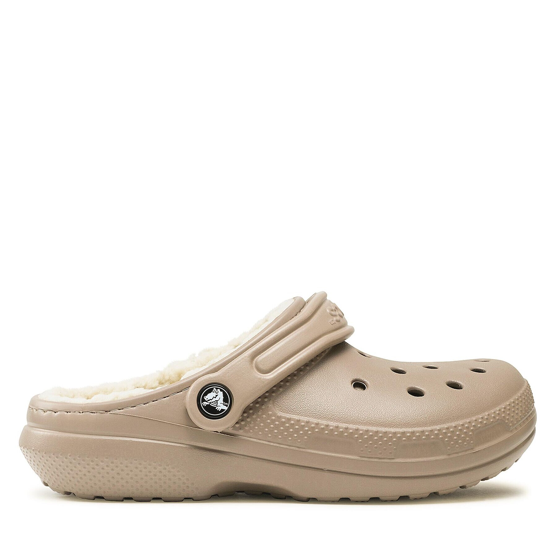 Crocs Nazouváky Classic Lined Clog 203591 Béžová - Pepit.cz