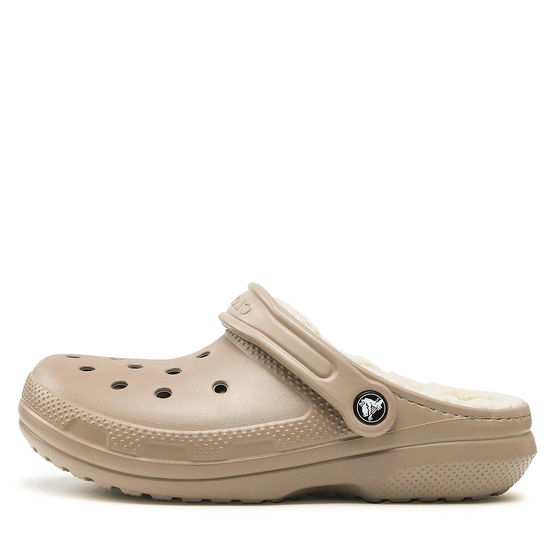 Crocs Nazouváky Classic Lined Clog 203591 Béžová - Pepit.cz