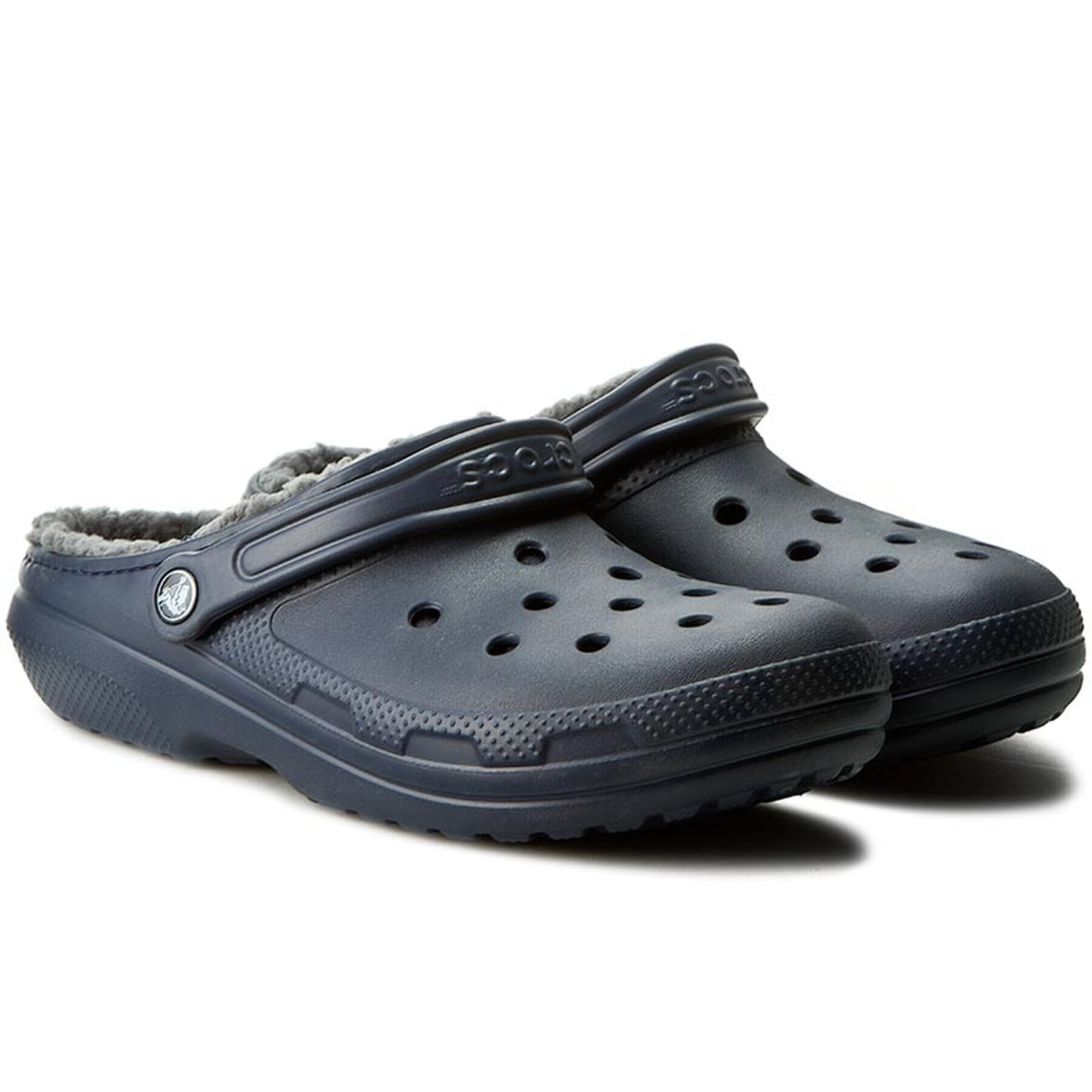 Crocs Nazouváky Classic Lined Clog 203591 Tmavomodrá - Pepit.cz