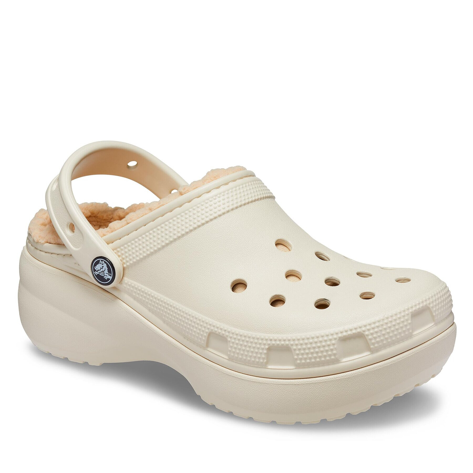 Crocs Nazouváky Classic Platform Lined Clog W 207938 Béžová - Pepit.cz