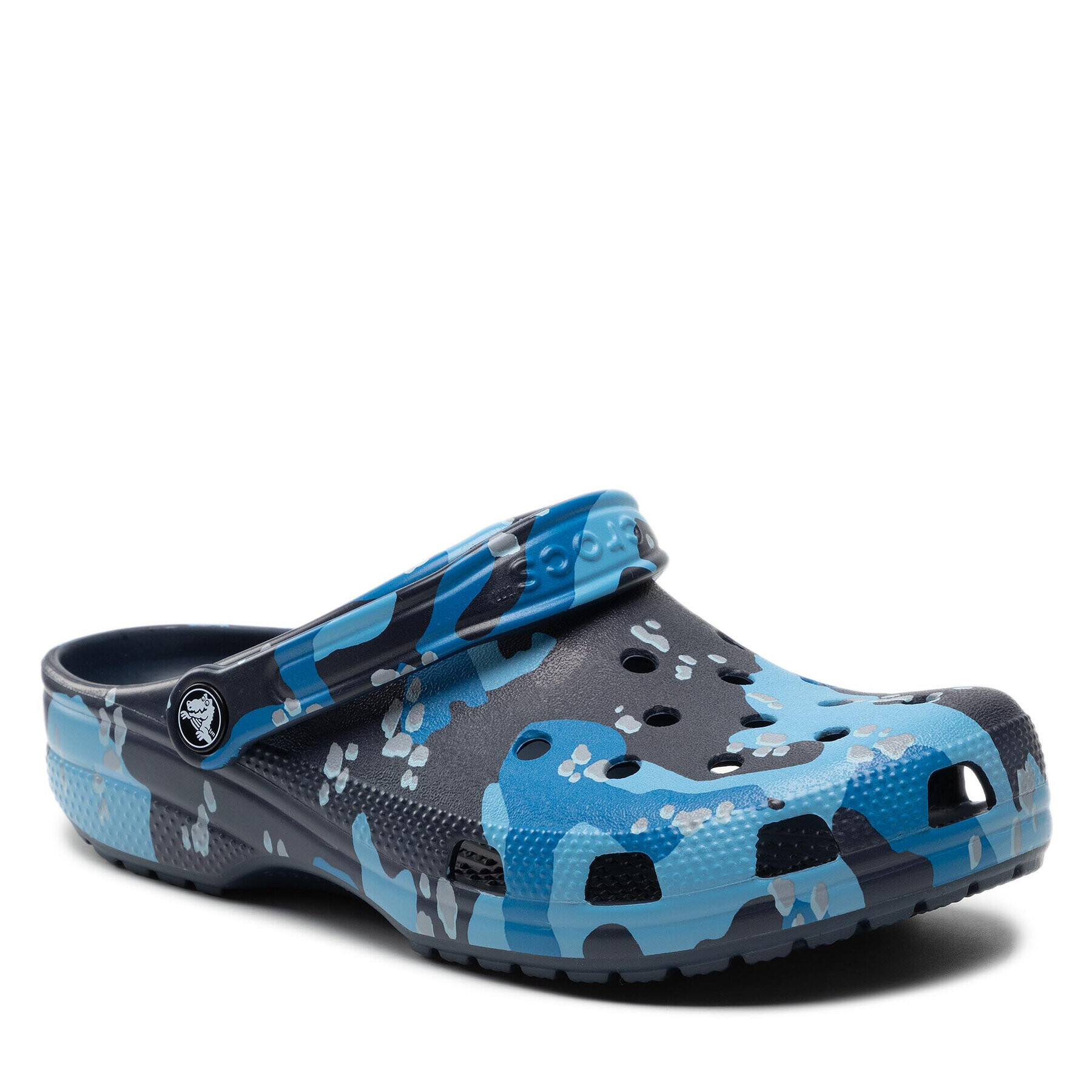 Crocs Nazouváky Classic Printed Camo Clog 206454 Tmavomodrá - Pepit.cz