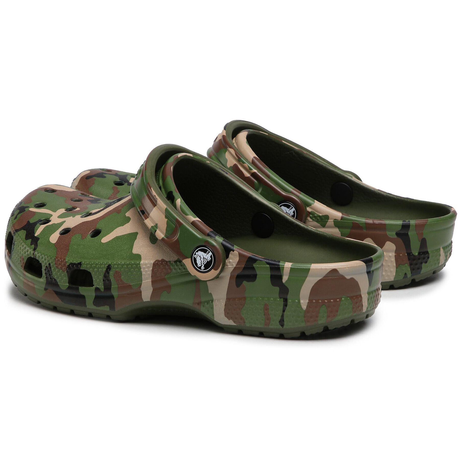 Crocs Nazouváky Classic Printed Camo Clog 206454 Zelená - Pepit.cz