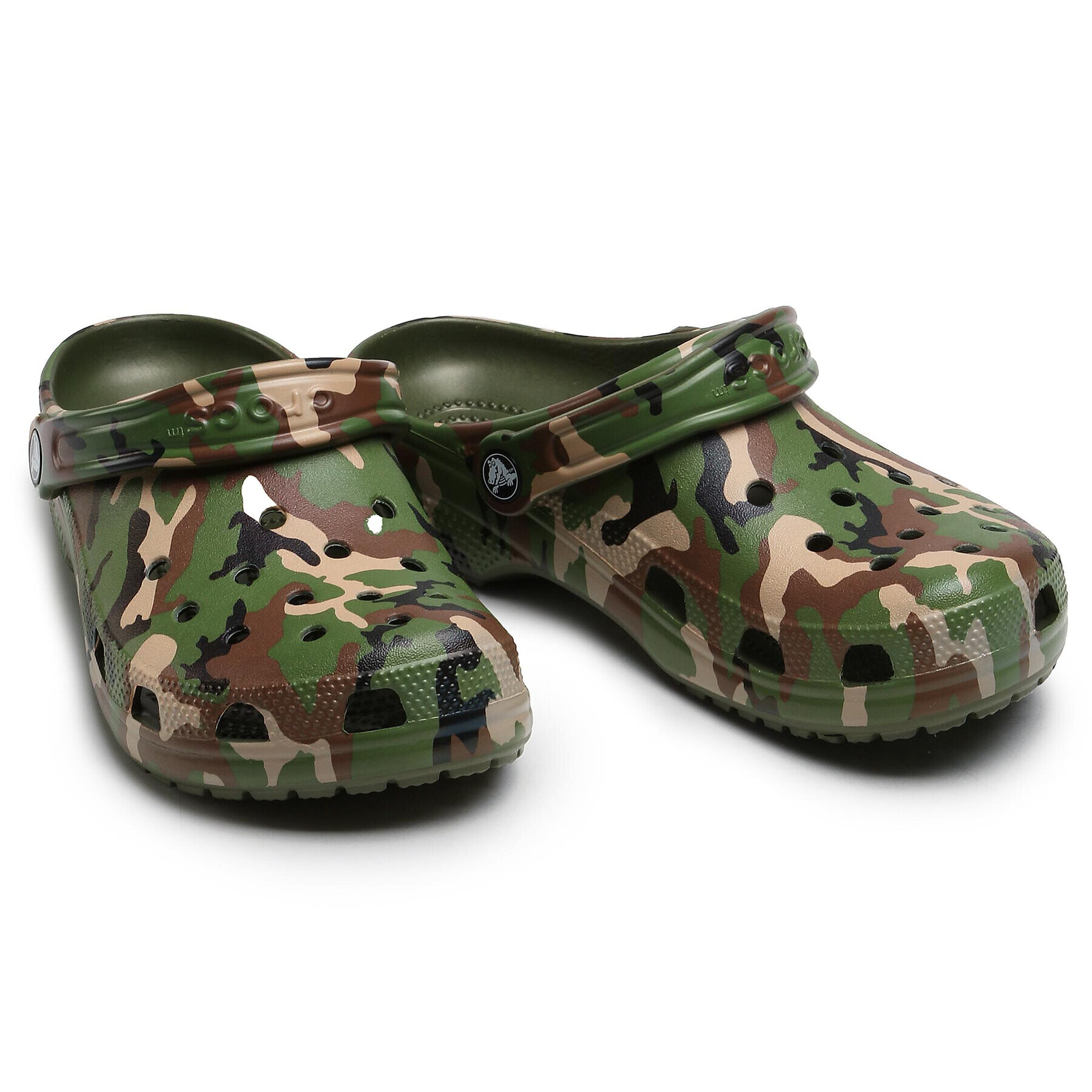 Crocs Nazouváky Classic Printed Camo Clog 206454 Zelená - Pepit.cz