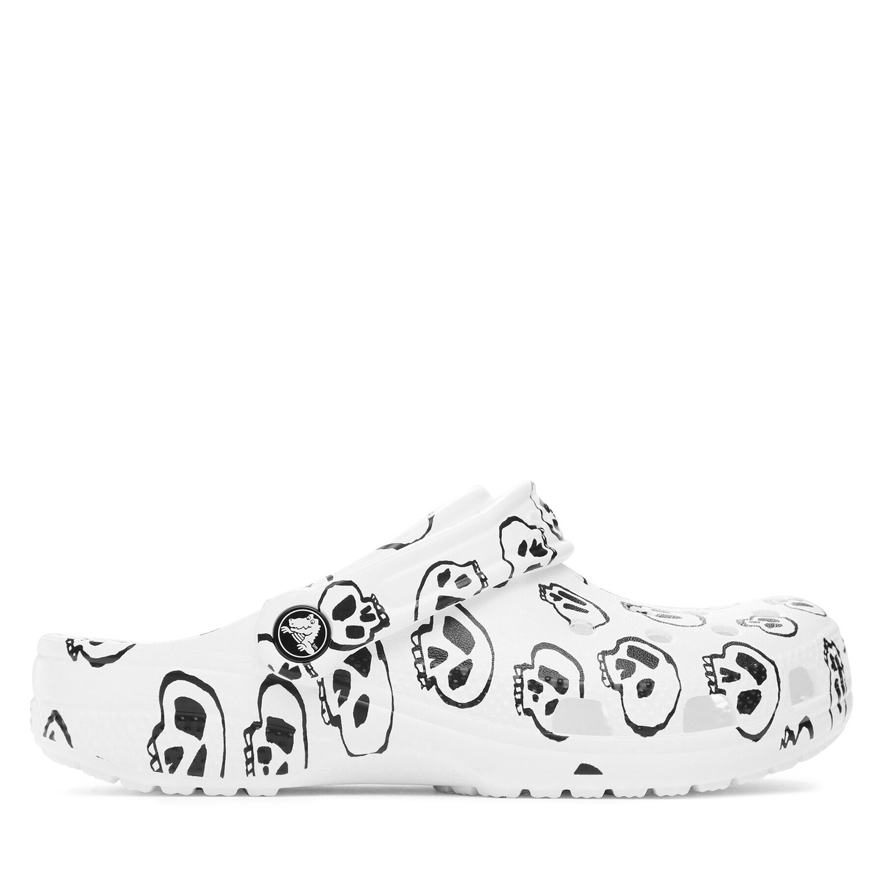 Crocs Nazouváky Classic Skull Print Clog 208993 Bílá - Pepit.cz