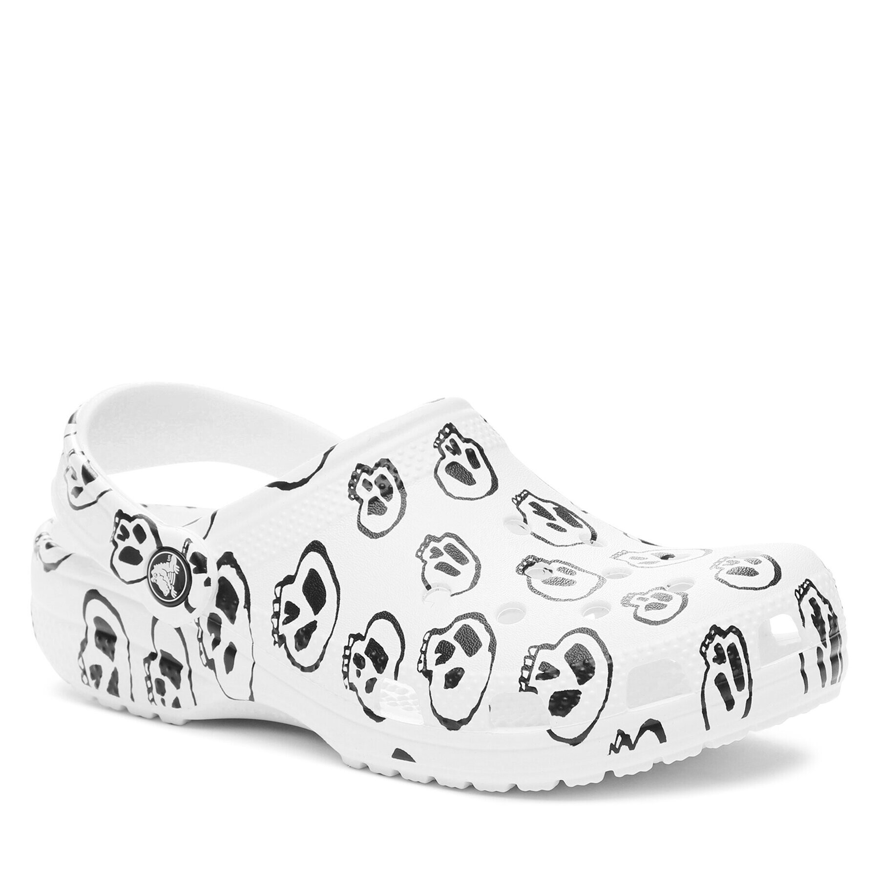 Crocs Nazouváky Classic Skull Print Clog 208993 Bílá - Pepit.cz