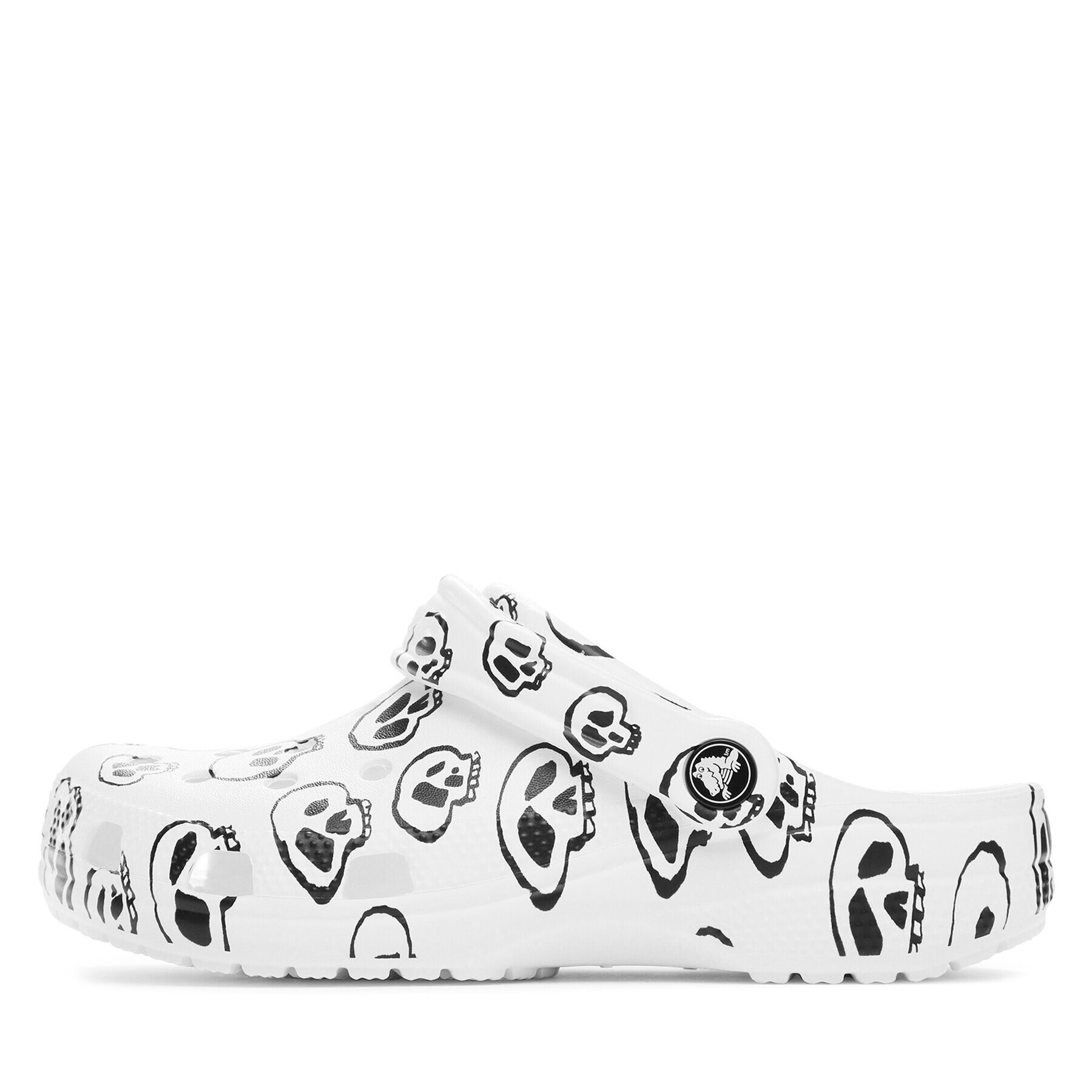 Crocs Nazouváky Classic Skull Print Clog 208993 Bílá - Pepit.cz