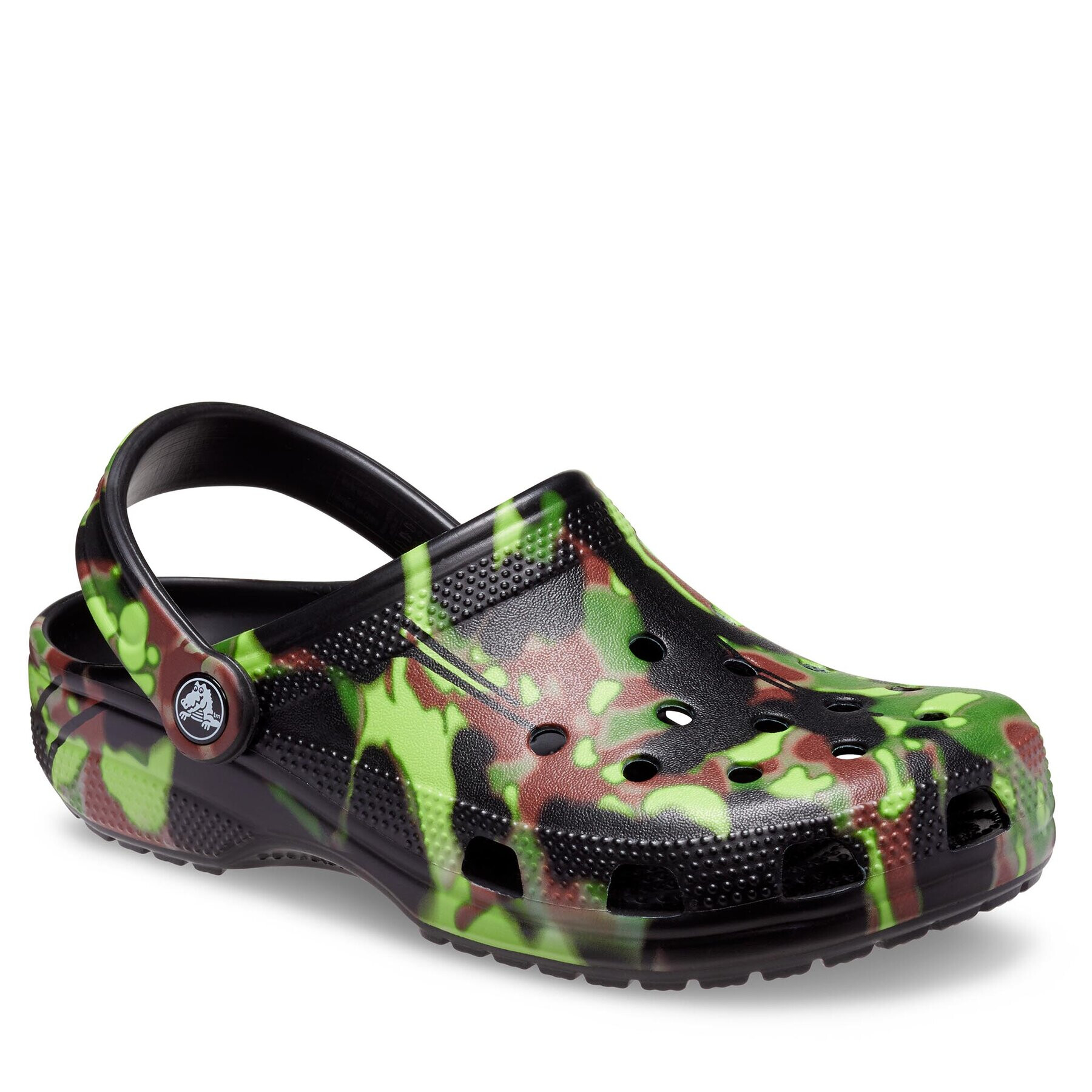 Crocs Nazouváky Classic Spray Camo Clog 208261 Černá - Pepit.cz