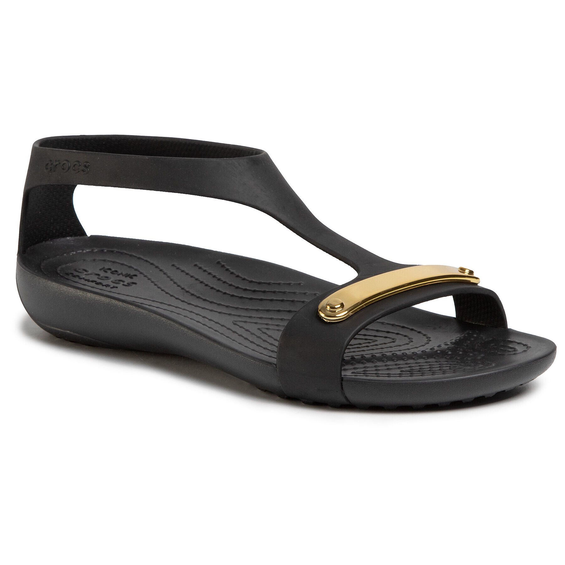 Crocs Sandály Serena Metallic Bar Sdl W 206421 Černá - Pepit.cz