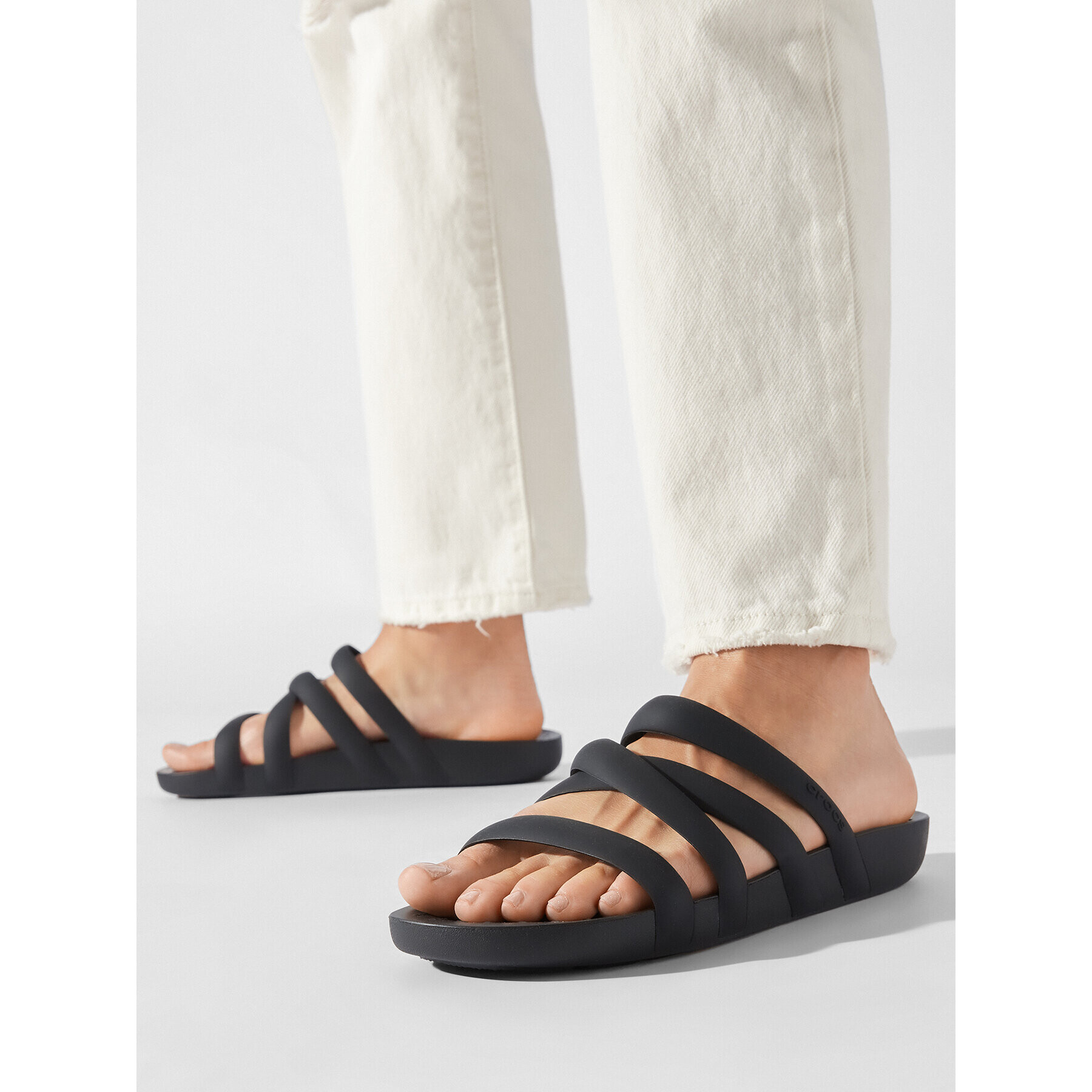 Crocs Sandály Splash Strappy Sandal 208217 Černá - Pepit.cz