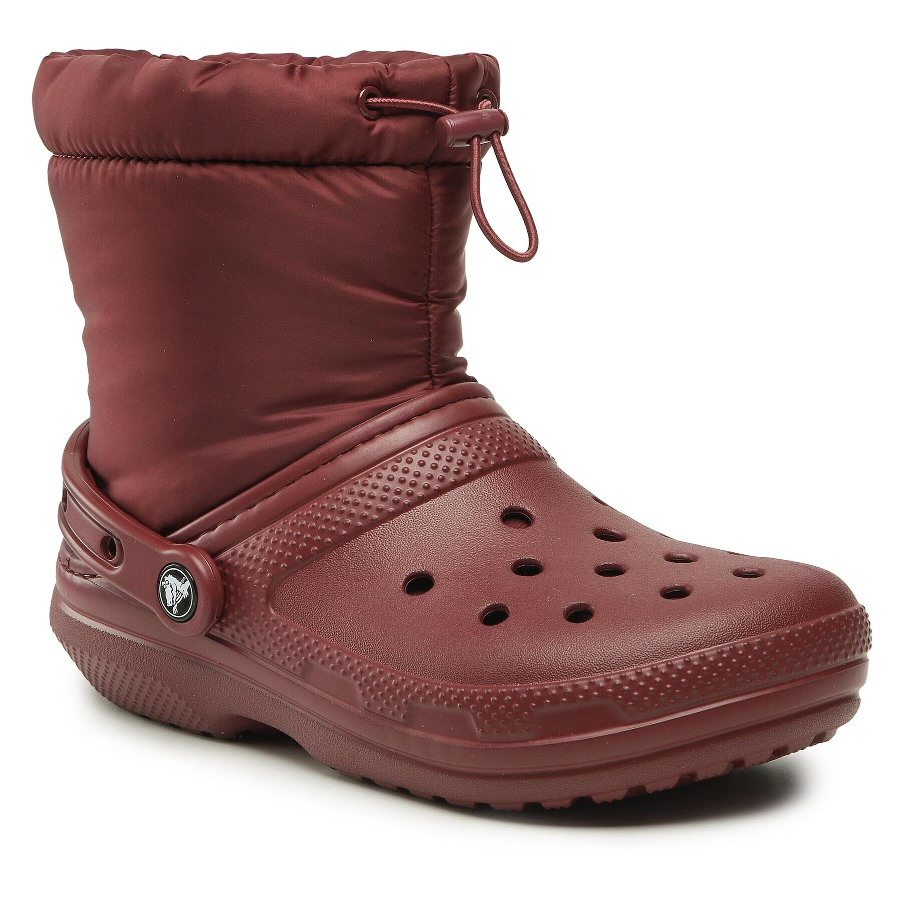 Crocs Sněhule Classic Lined Neo Puff Boot 206630 Bordó - Pepit.cz