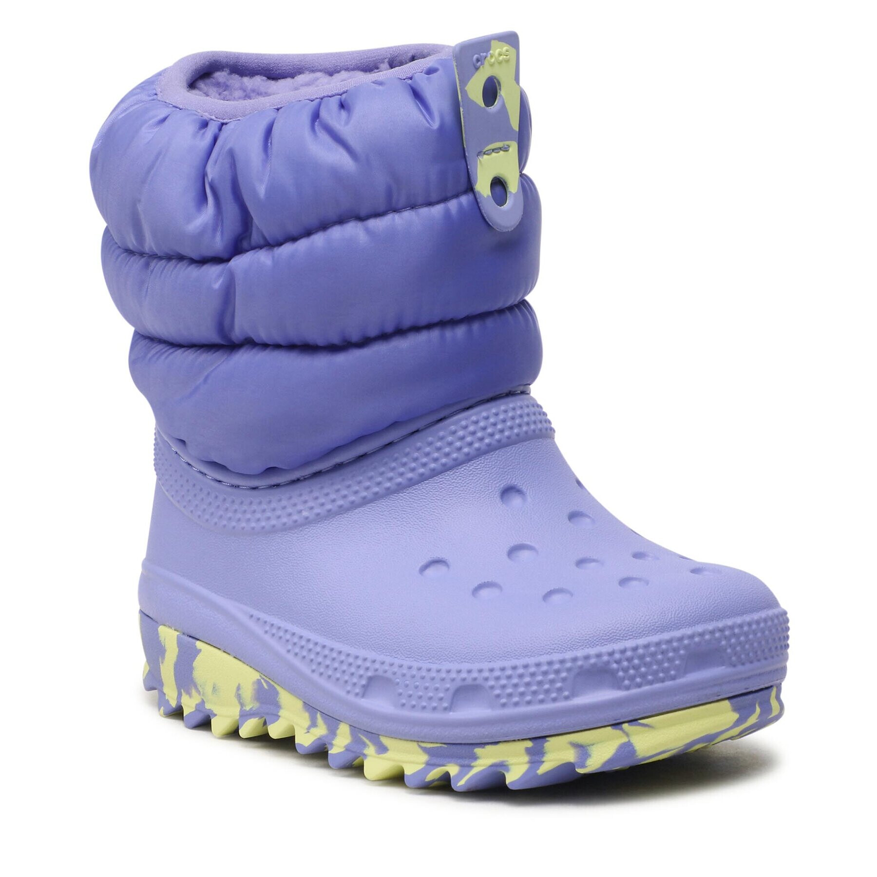 Crocs Sněhule Classic Neo Puff Boot T 207683 Fialová - Pepit.cz