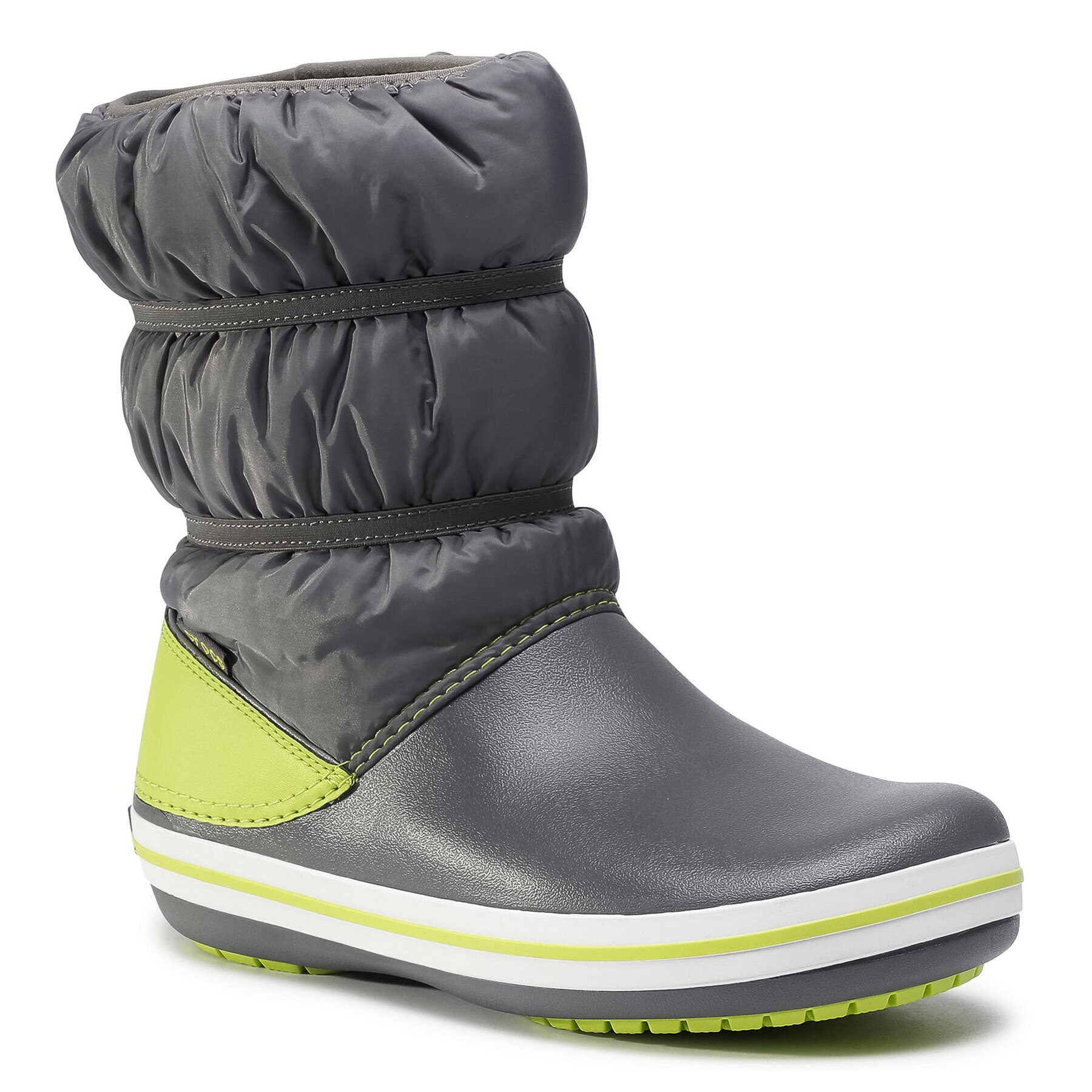 Crocs Sněhule Crocband Winter Boot K 206550 Stříbrná - Pepit.cz