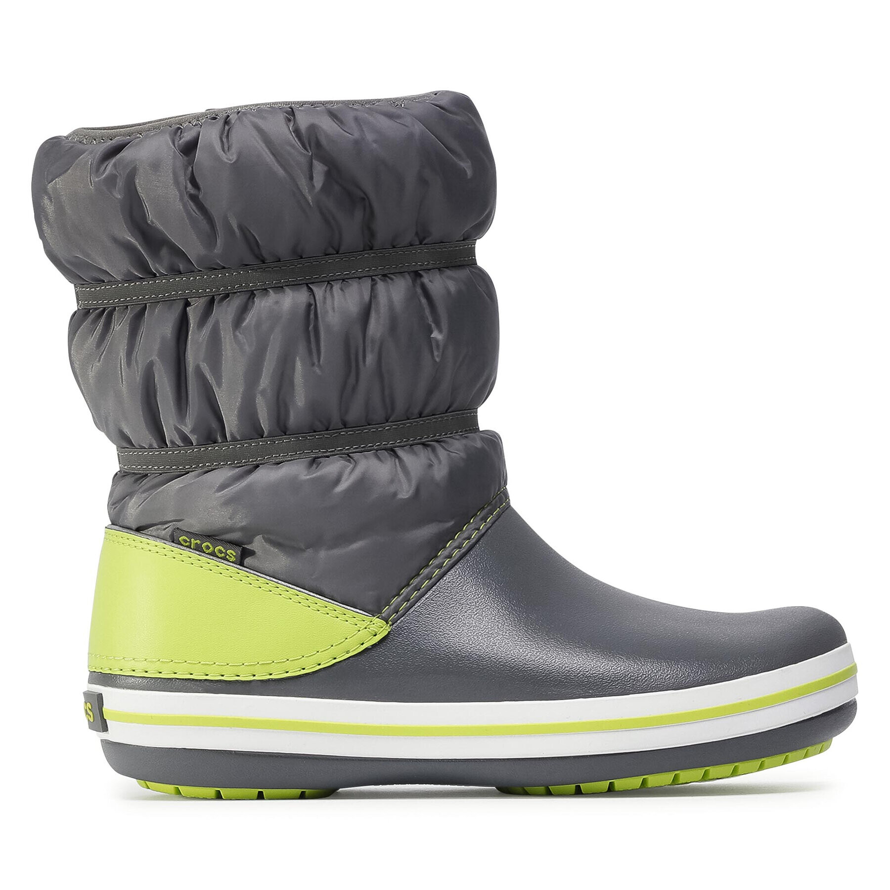 Crocs Sněhule Crocband Winter Boot K 206550 Stříbrná - Pepit.cz