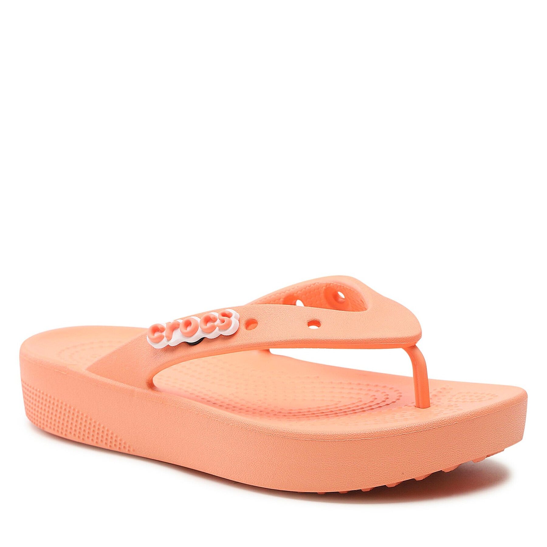 Crocs Žabky Classic Platform Flip W 207714 Oranžová - Pepit.cz