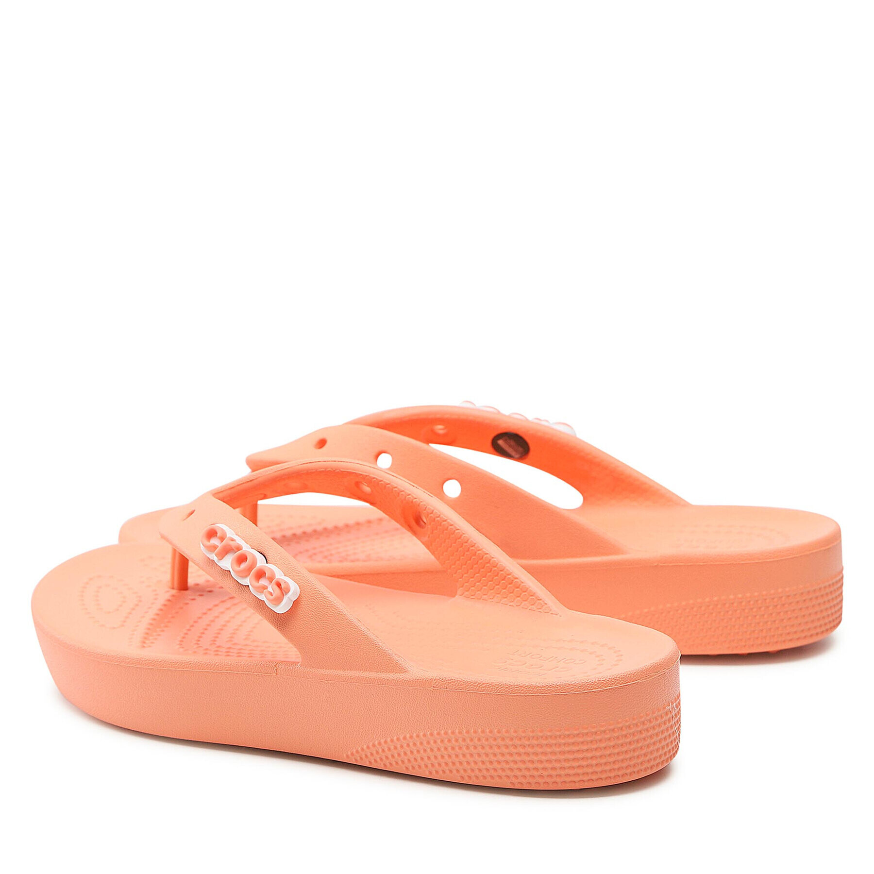 Crocs Žabky Classic Platform Flip W 207714 Oranžová - Pepit.cz