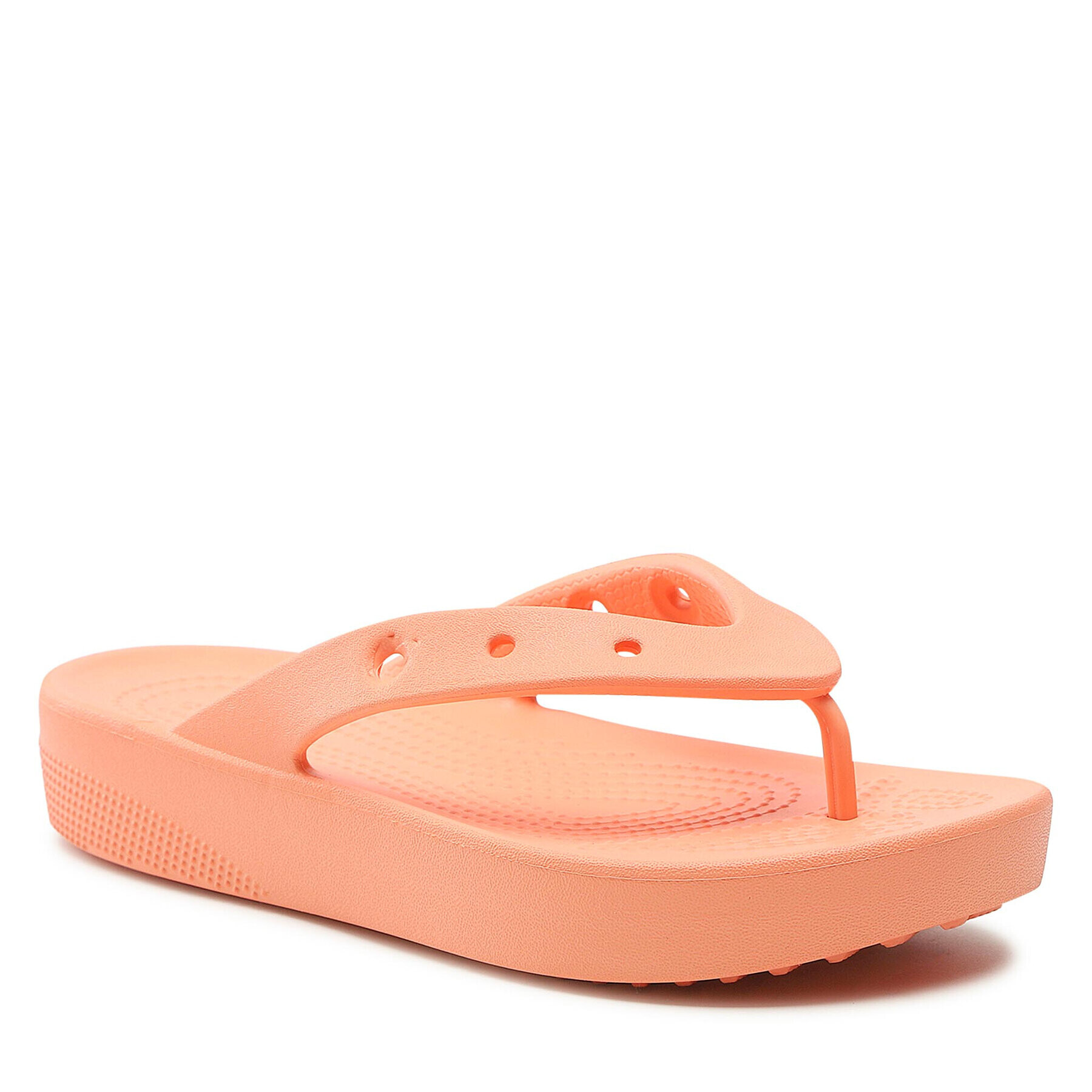 Crocs Žabky Classic Platform Flip W 207714 Oranžová - Pepit.cz