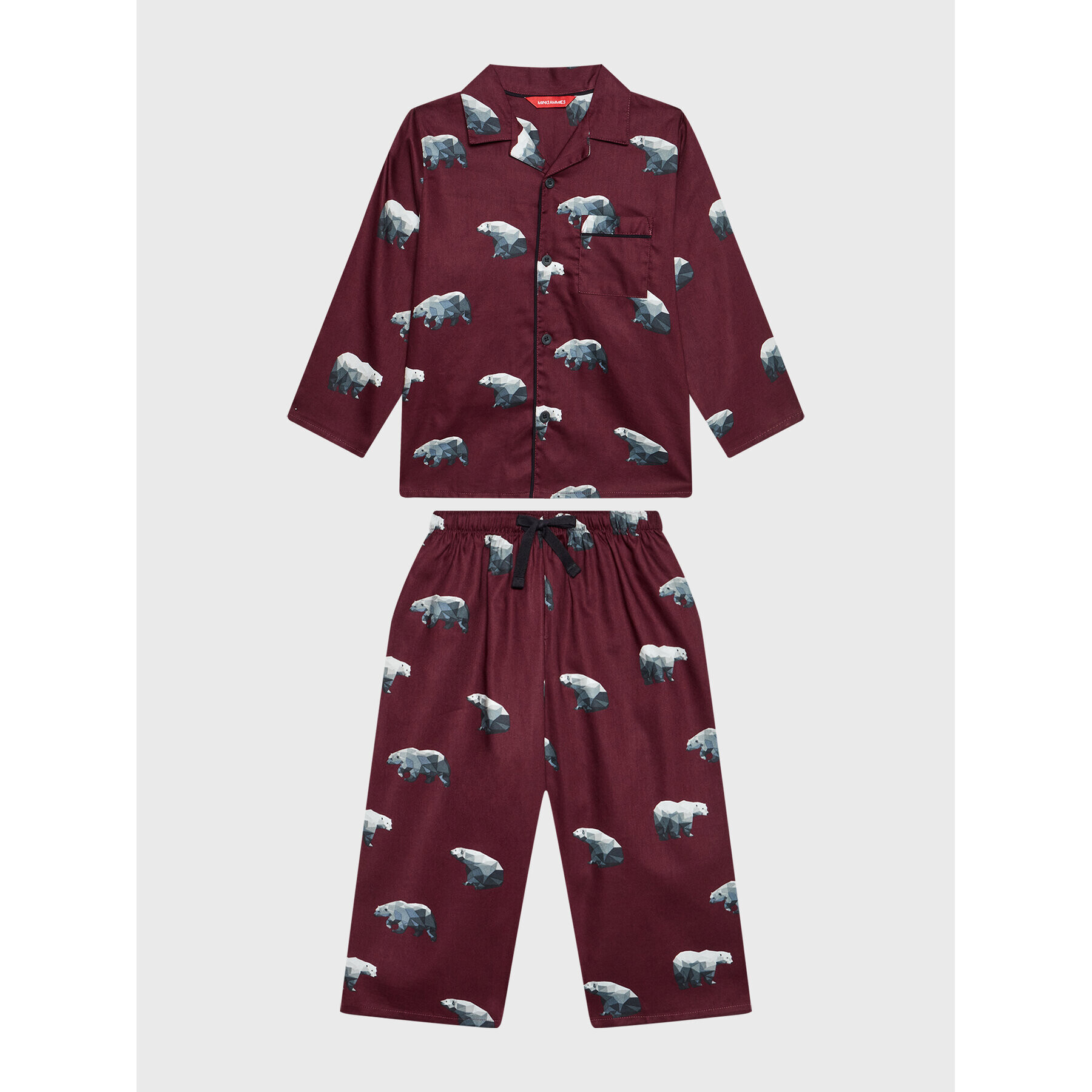 Cyberjammies Pyžamo Harley 6720 Bordó Relaxed Fit - Pepit.cz