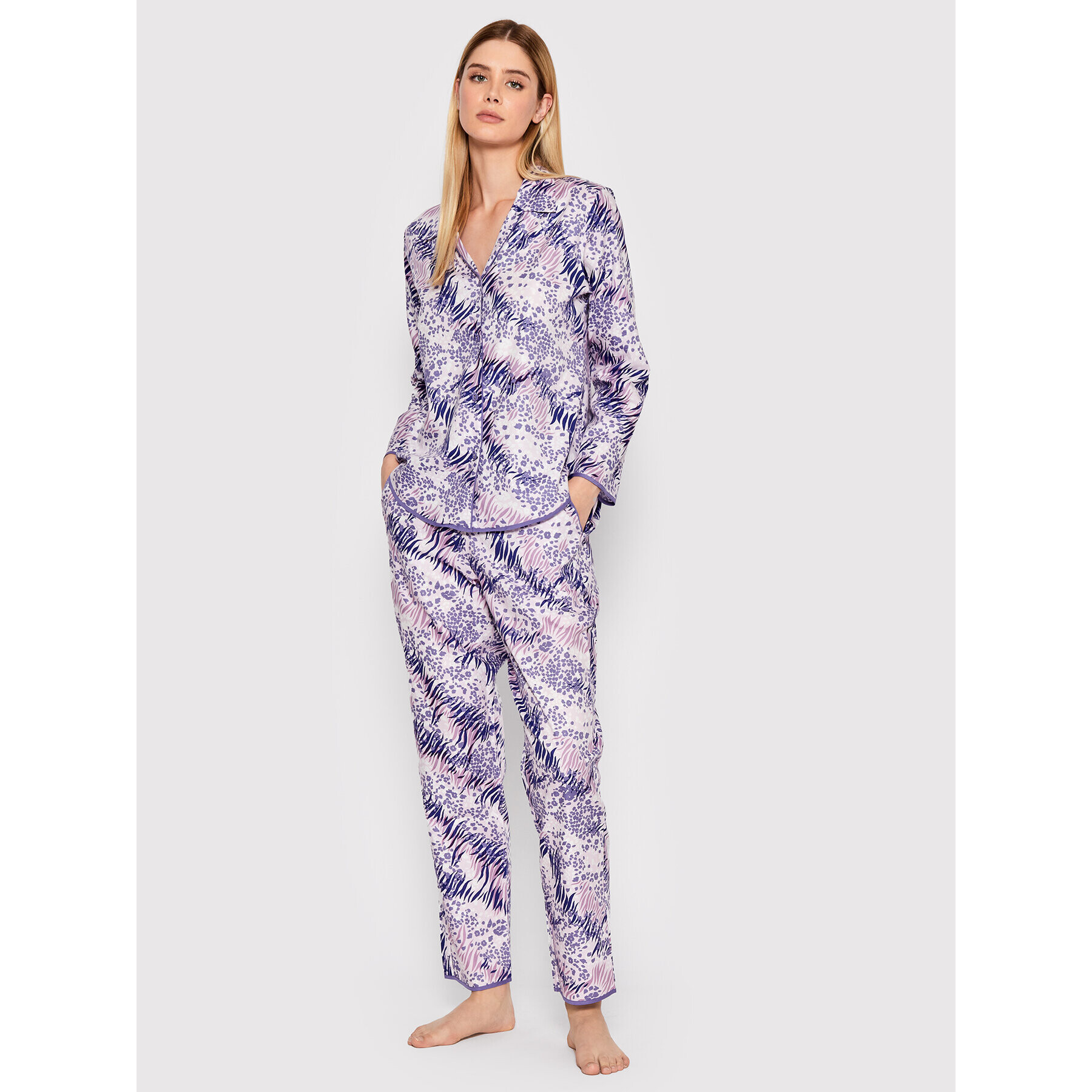 Cyberjammies Pyžamové kalhoty Camila 9374 Fialová Relaxed Fit - Pepit.cz