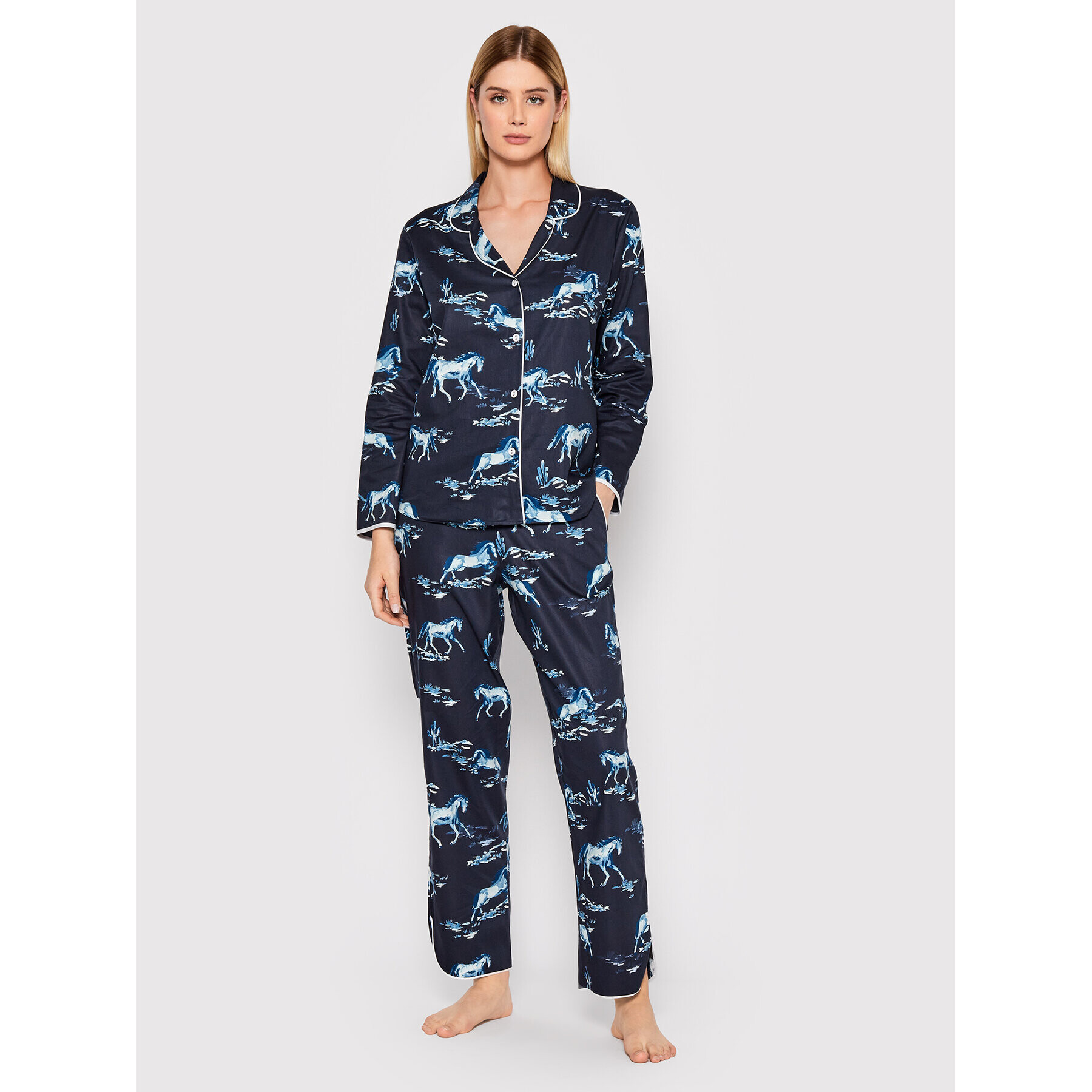 Cyberjammies Pyžamové kalhoty Verity 9359 Tmavomodrá Relaxed Fit - Pepit.cz