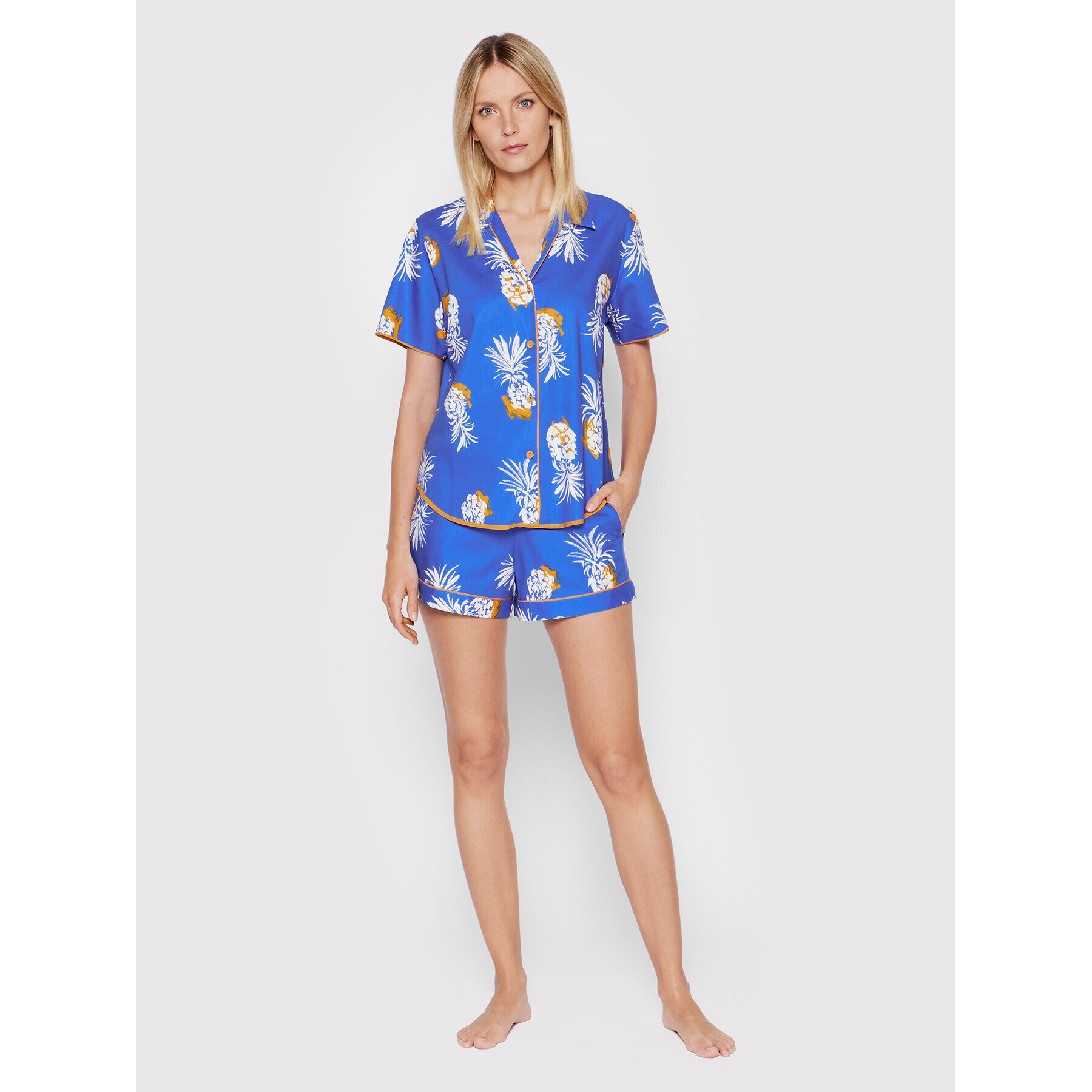 Cyberjammies Pyžamové šortky Sierra Pineapple Print 9077 Modrá Regular Fit - Pepit.cz