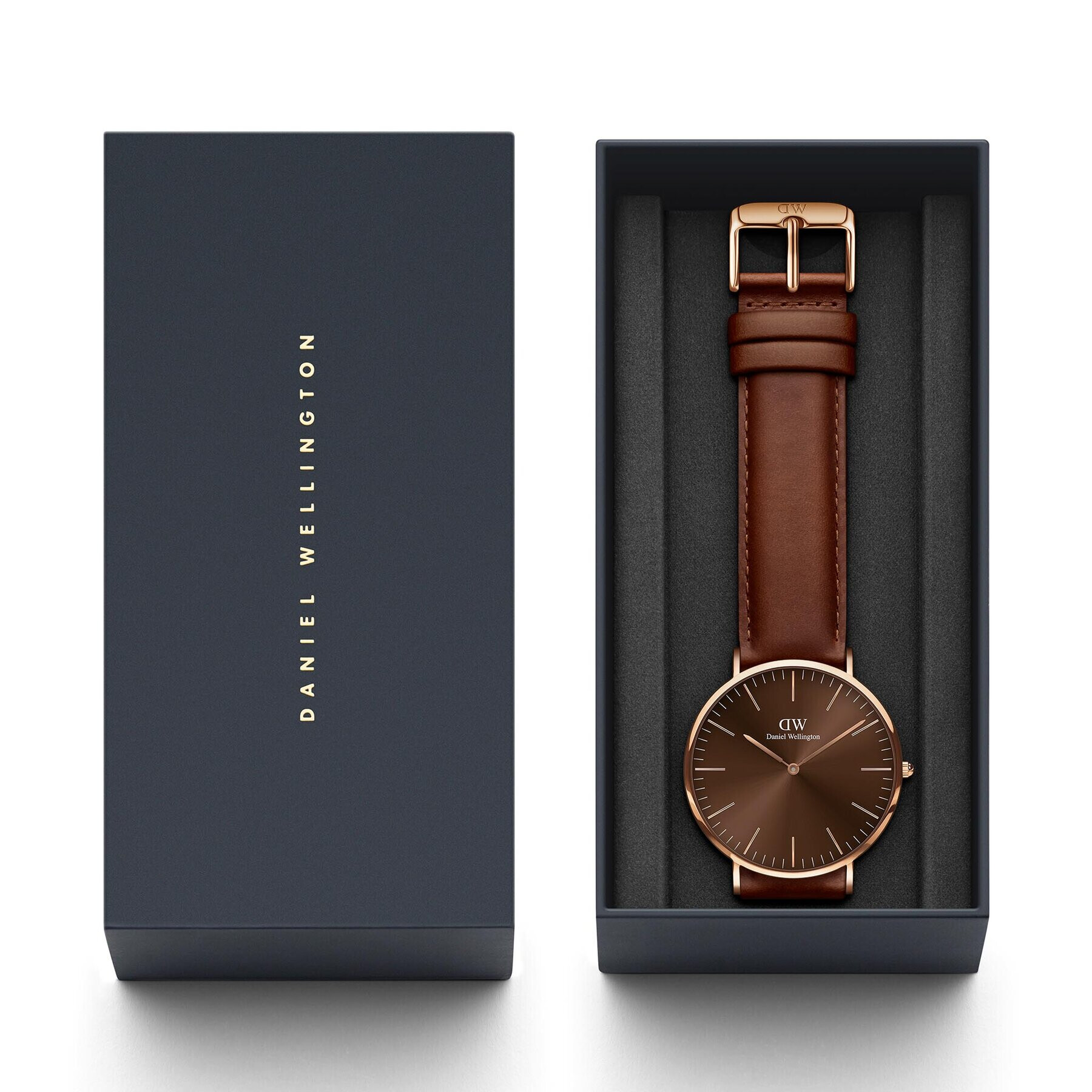 Daniel Wellington Hodinky Classic St Mawes DW00100627 Hnědá - Pepit.cz