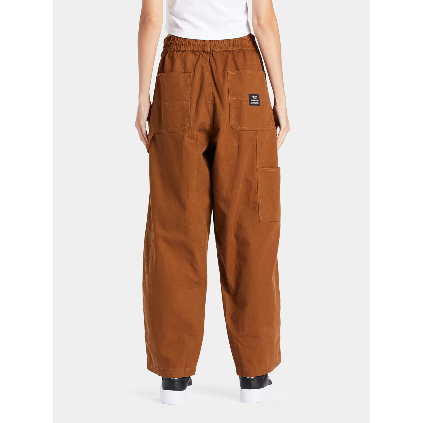 DC Kalhoty z materiálu Trench Pant Ndpt ADYNP03084 Hnědá Regular Fit - Pepit.cz