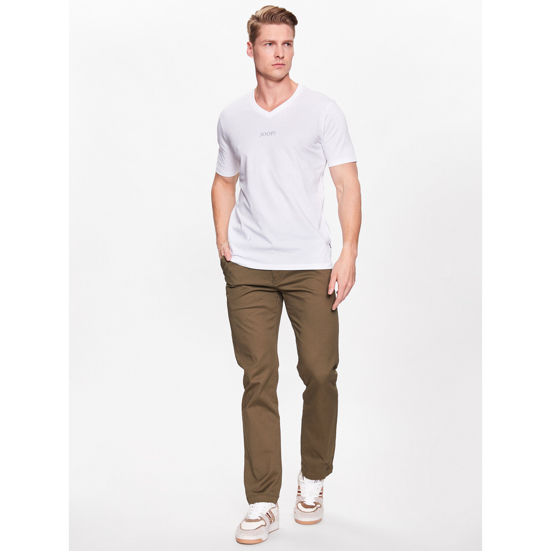 DC Kalhoty z materiálu Worker ADYNP03073 Khaki Straight Fit - Pepit.cz