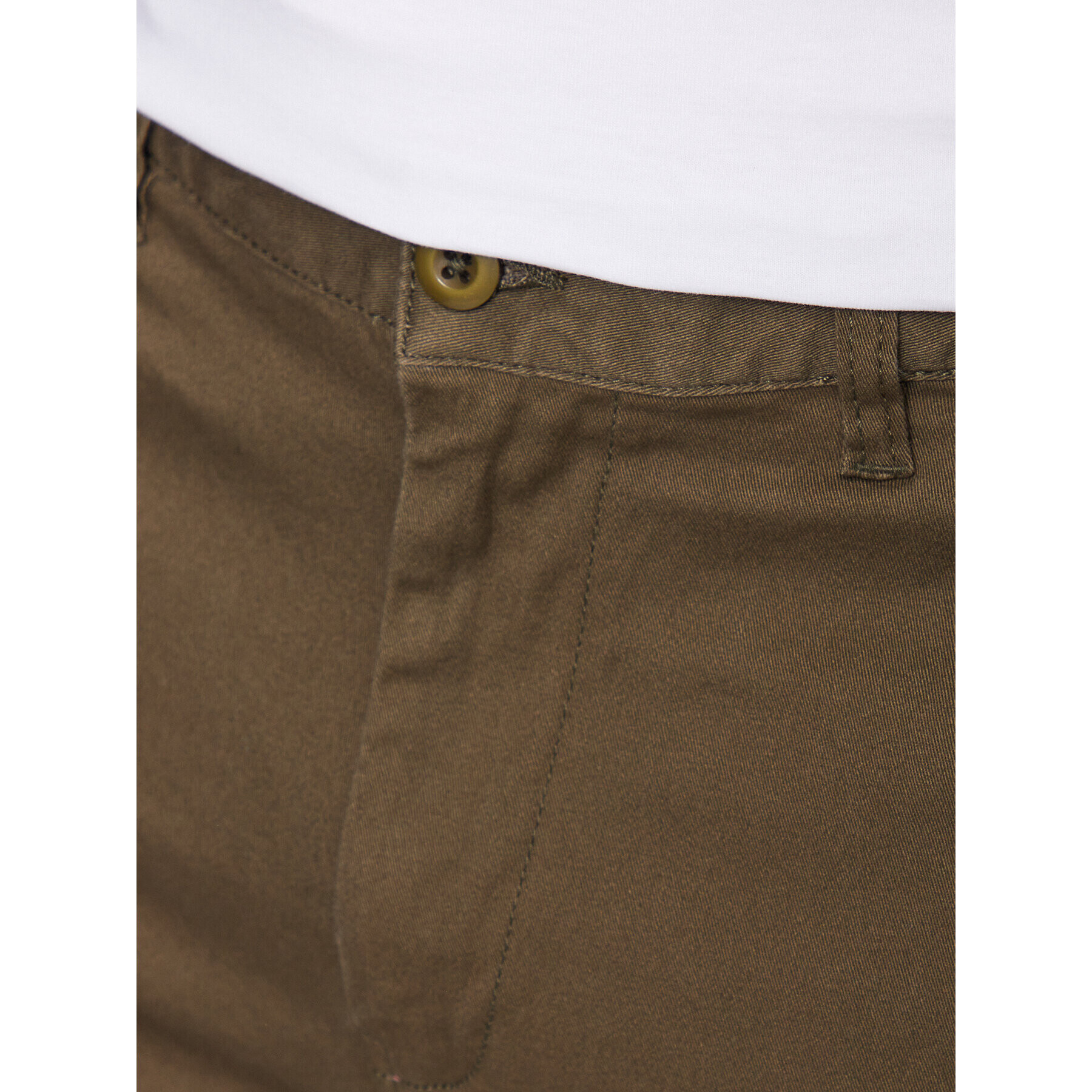 DC Kalhoty z materiálu Worker ADYNP03073 Khaki Straight Fit - Pepit.cz