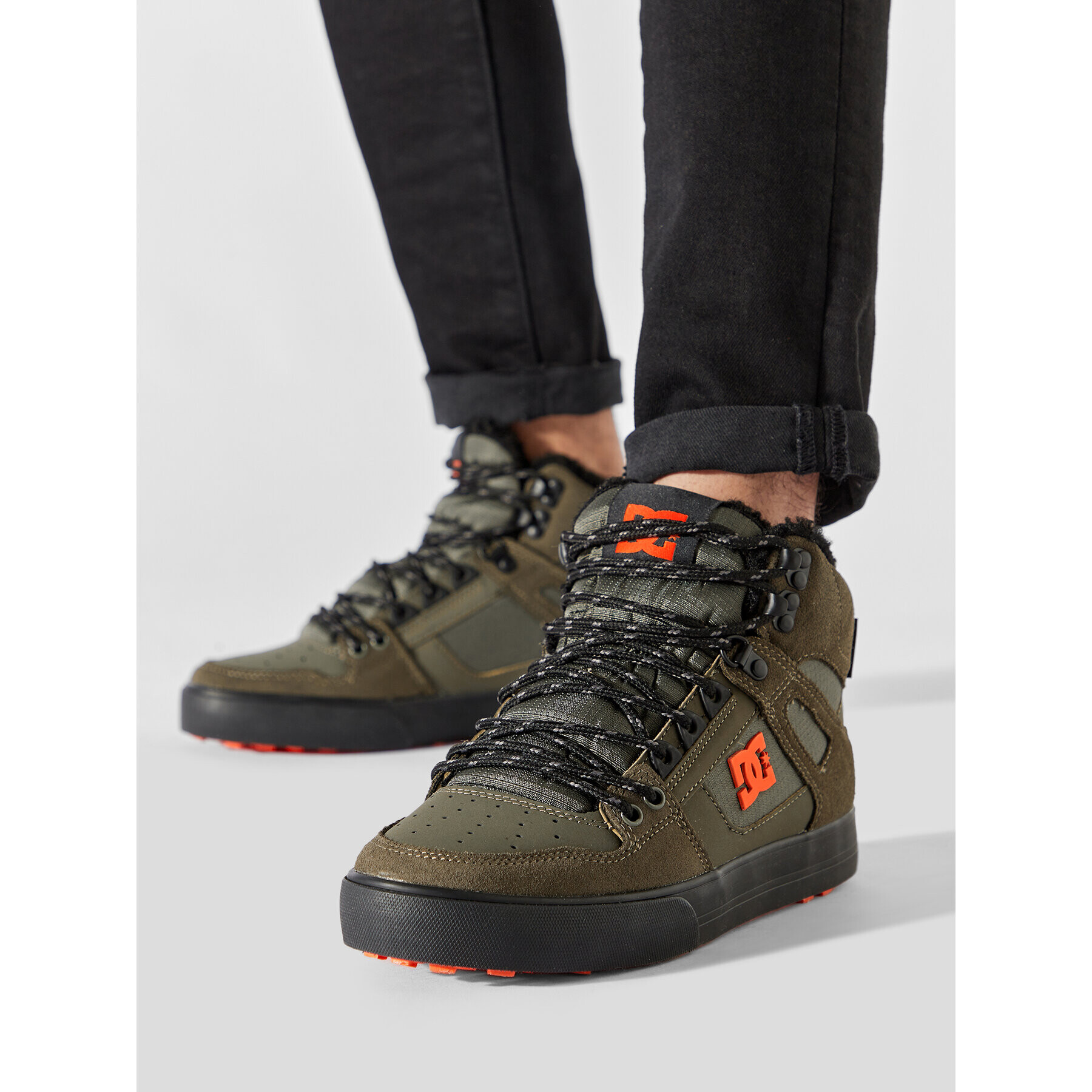 DC Sneakersy Pure High-Top Wc Wnt ADYS400047 Zelená - Pepit.cz