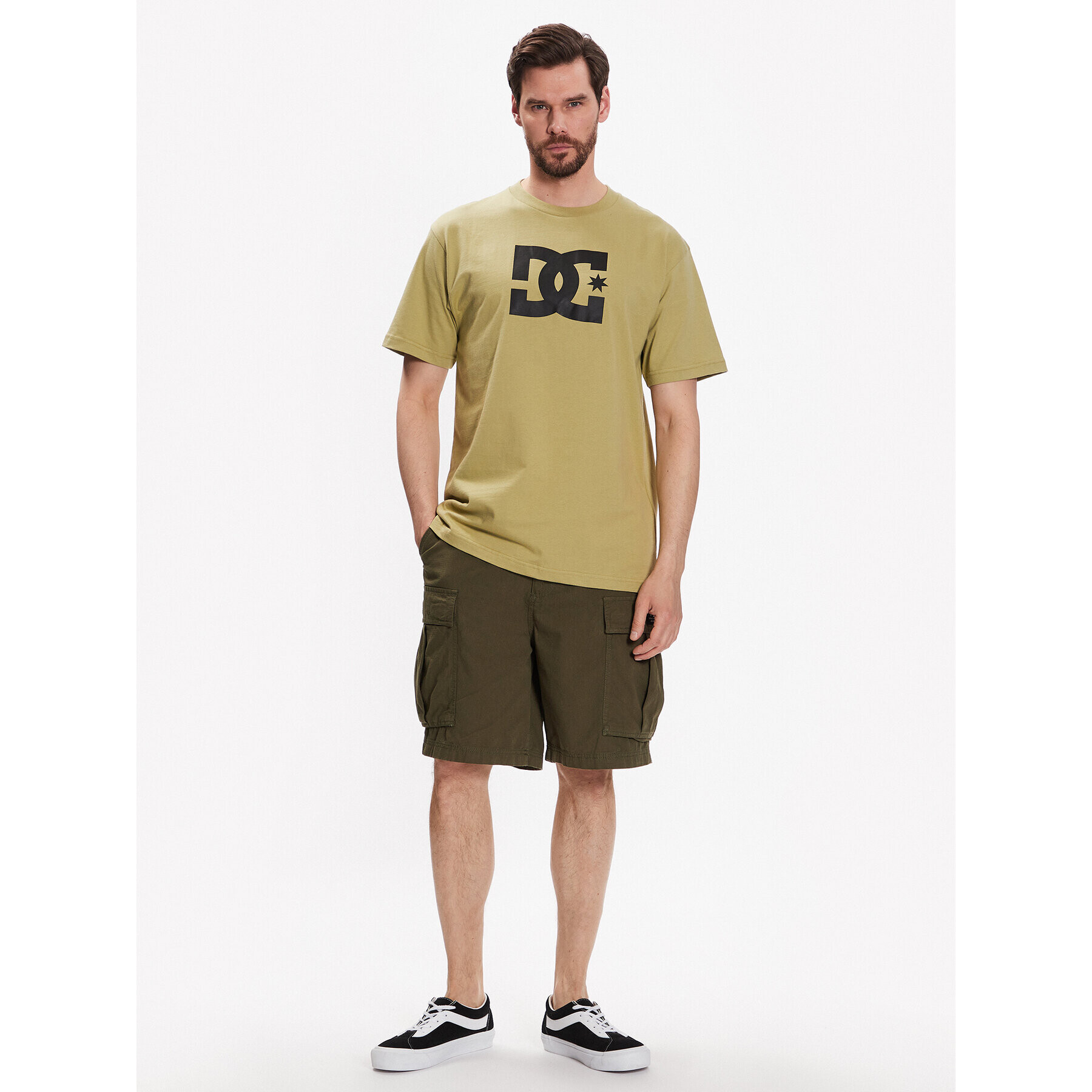 DC T-Shirt ADYZT04985 Zelená Relaxed Fit - Pepit.cz