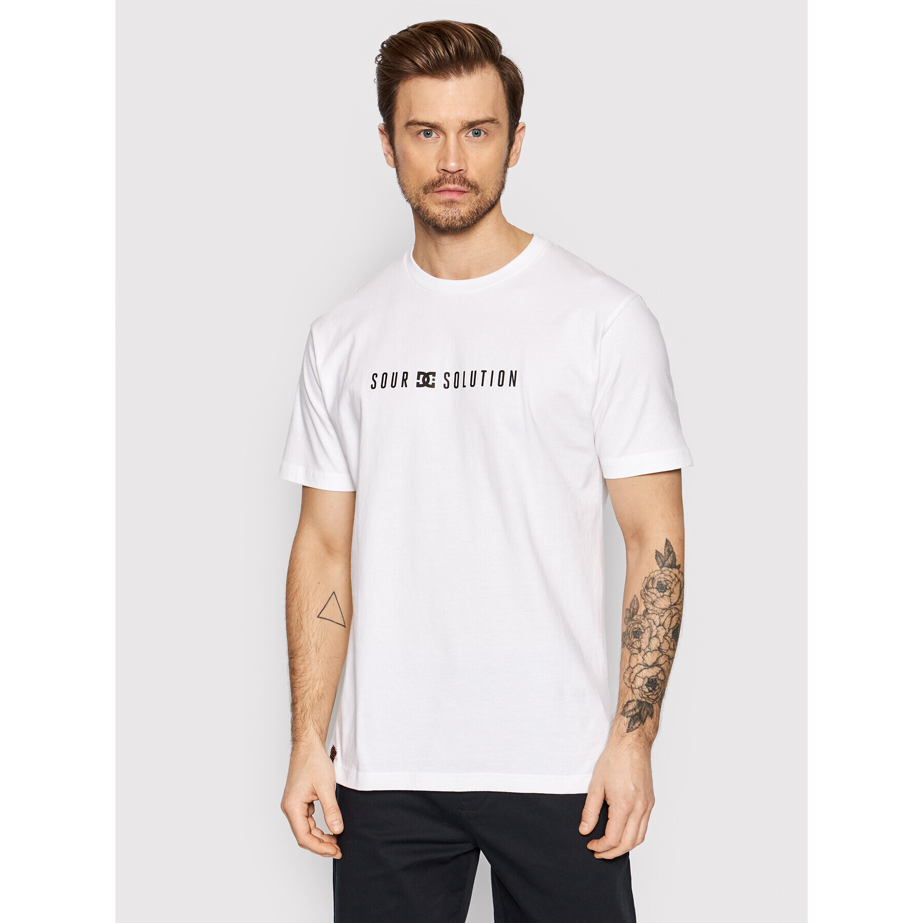 DC T-Shirt ADYZT05120 Bílá Regular Fit - Pepit.cz