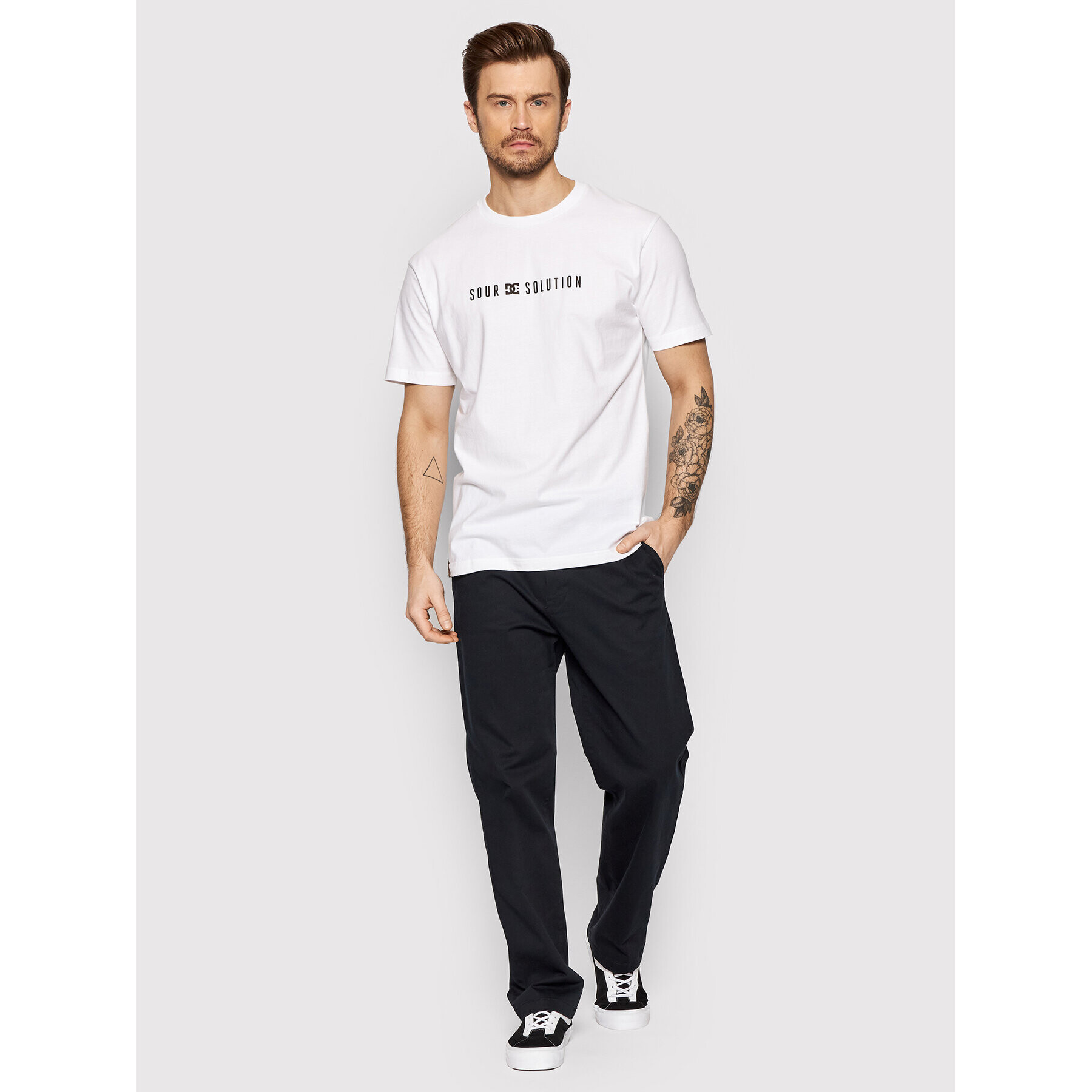 DC T-Shirt ADYZT05120 Bílá Regular Fit - Pepit.cz