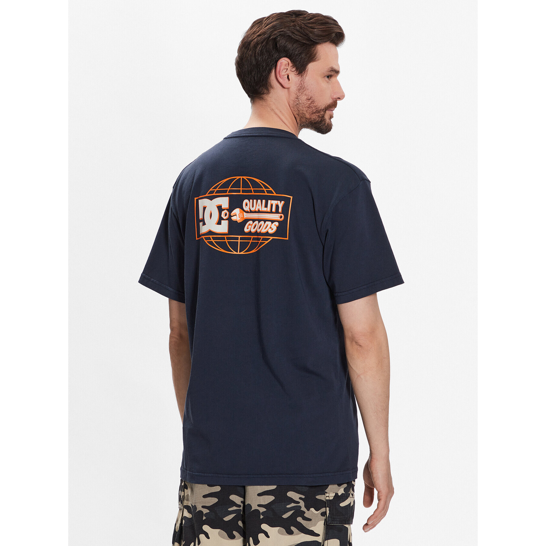 DC T-Shirt Quality Goods ADYZT05235 Tmavomodrá Relaxed Fit - Pepit.cz