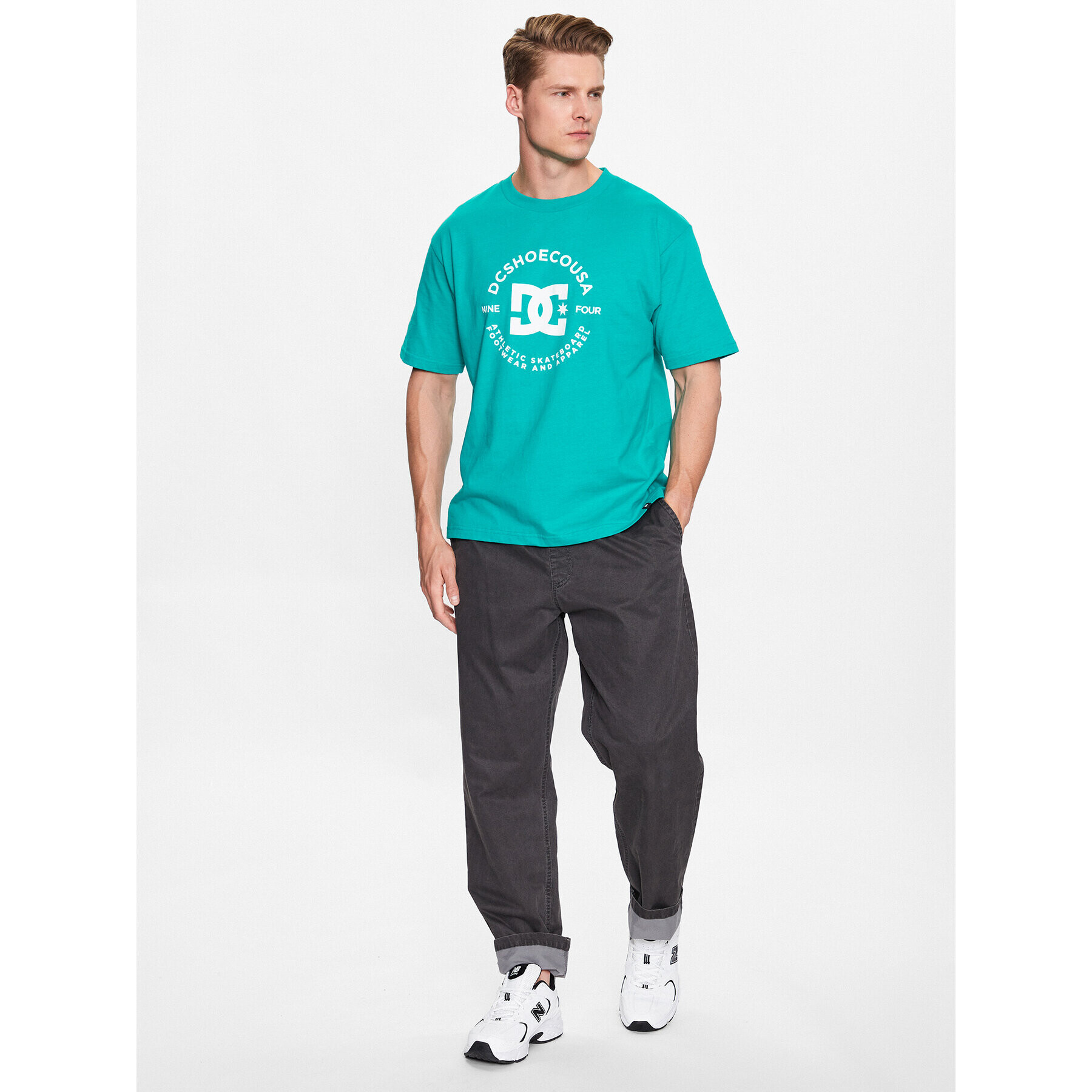 DC T-Shirt Star Pilot ADYZT04990 Zelená Regular Fit - Pepit.cz